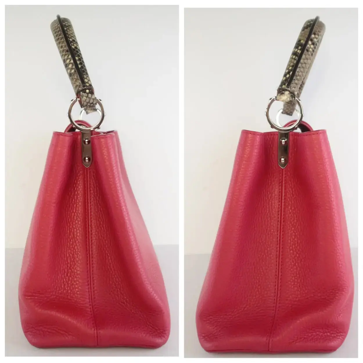 Louis Vuitton Taurillion Leather Python Handle Capucines MM Bag - Image 6