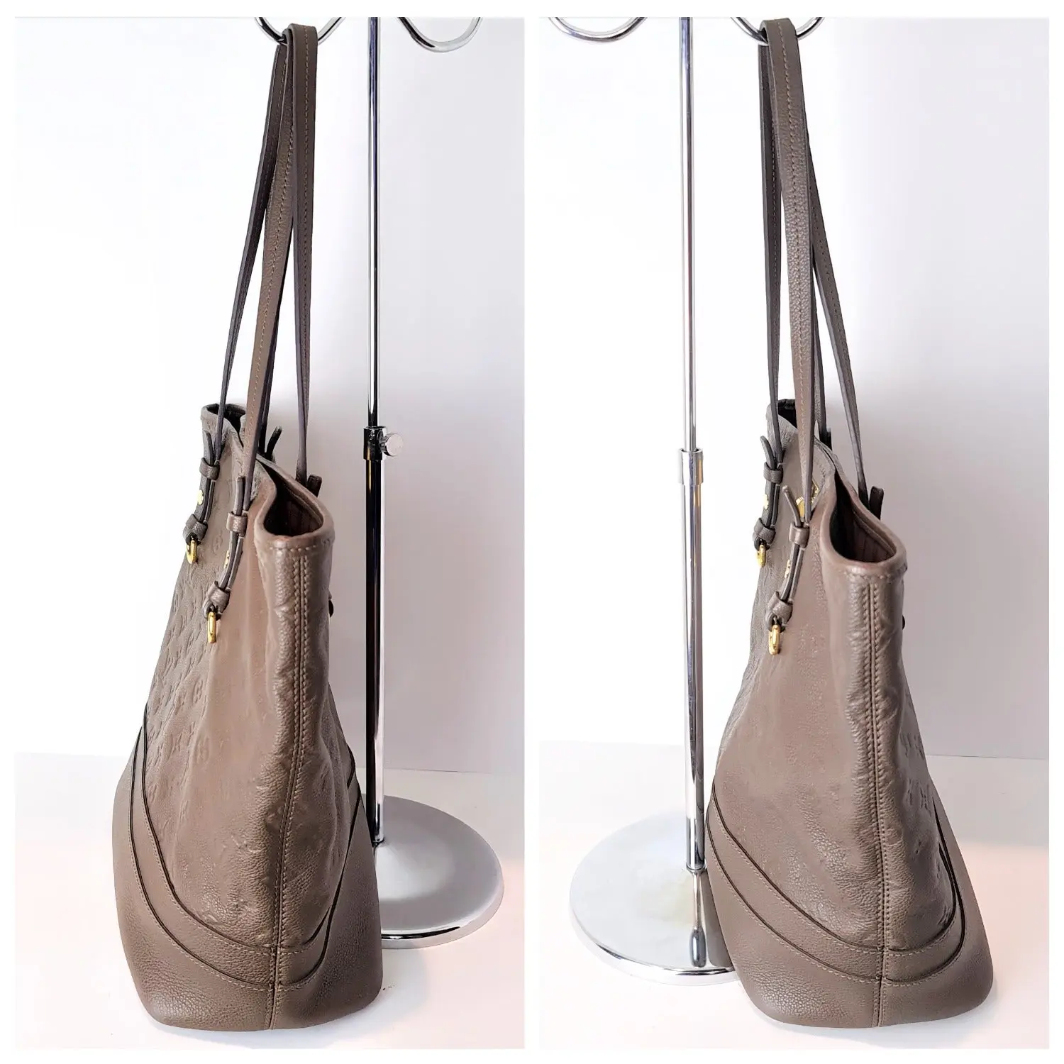 Louis Vuitton Terre/Brown Monogram Empreinte Citadine Bag with pouch - Image 3