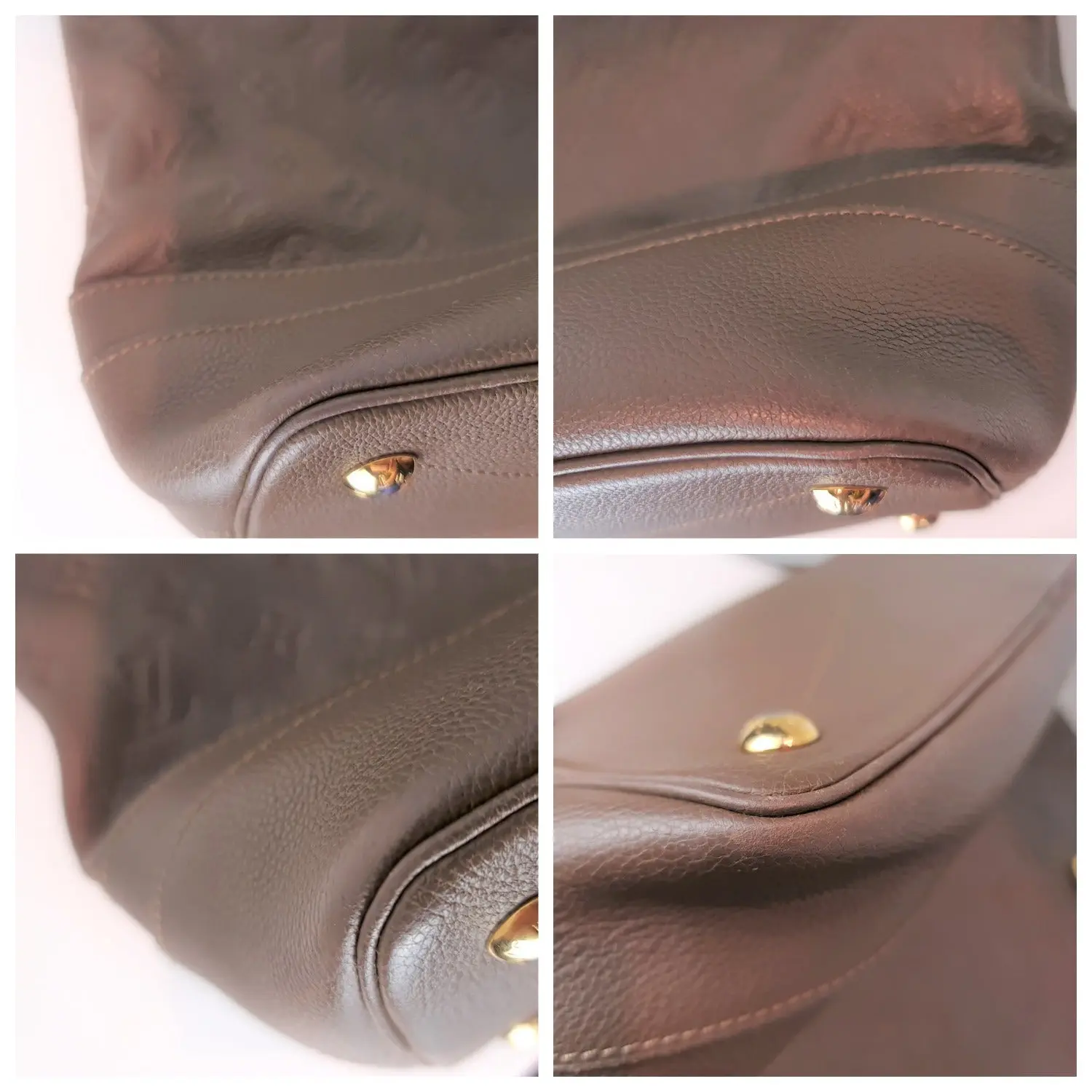 Louis Vuitton Terre/Brown Monogram Empreinte Citadine Bag with pouch - Image 7