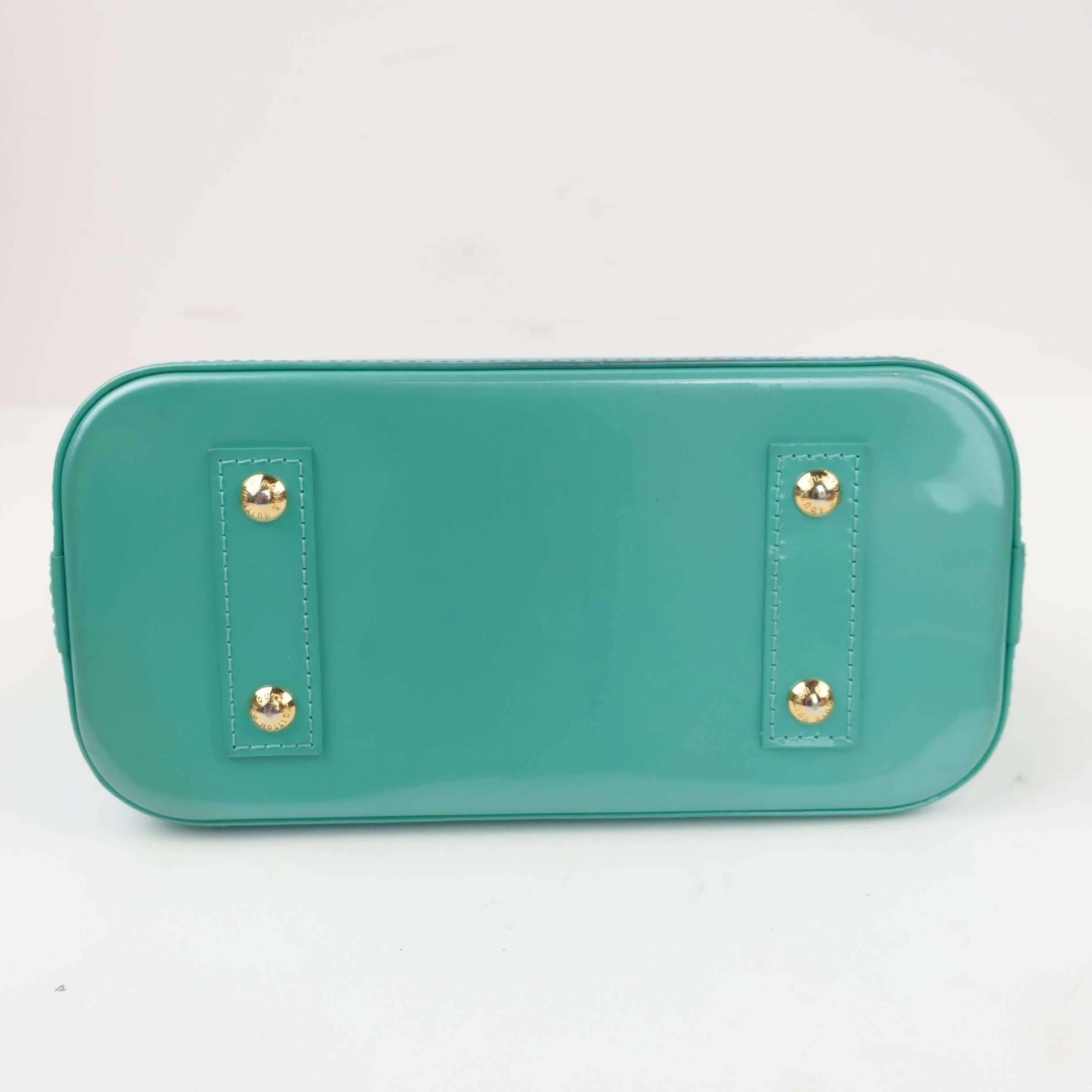 Louis Vuitton Turquois Vernis Alma BB Bag - Image 11