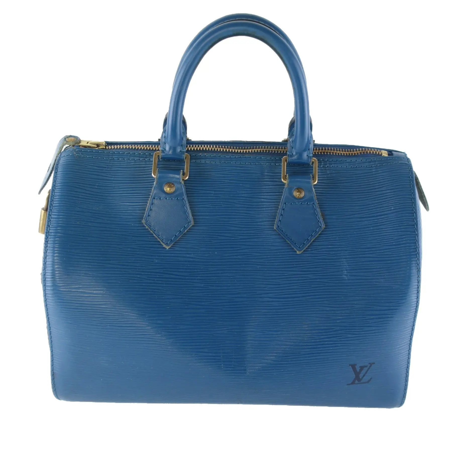 Louis Vuitton Blue Epi Speedy 25 Bag - Image 2
