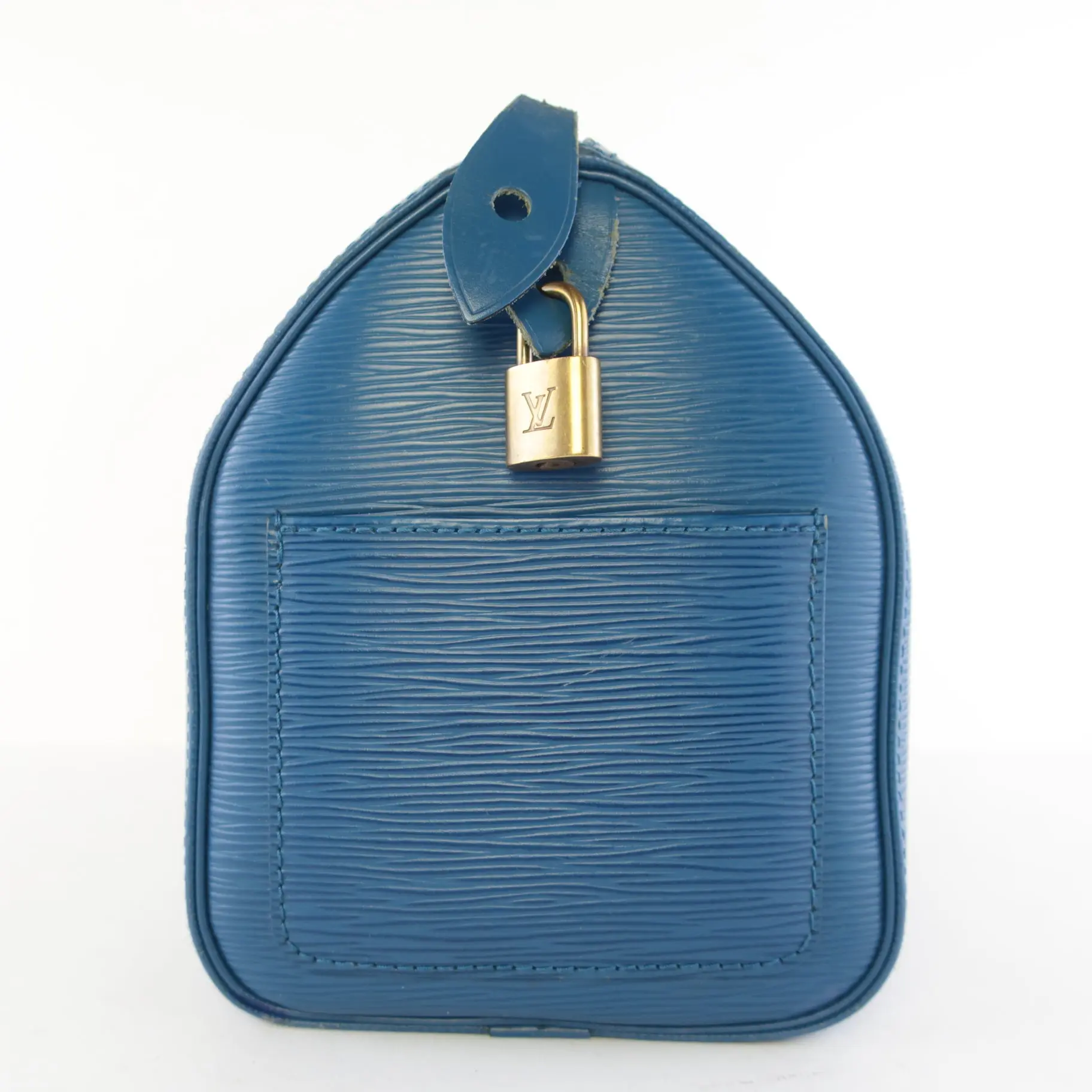 Louis Vuitton Blue Epi Speedy 25 Bag - Image 5