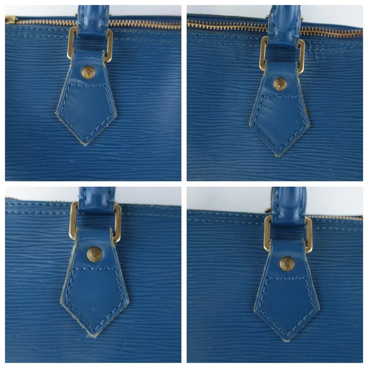 Louis Vuitton Blue Epi Speedy 25 Bag - Image 8