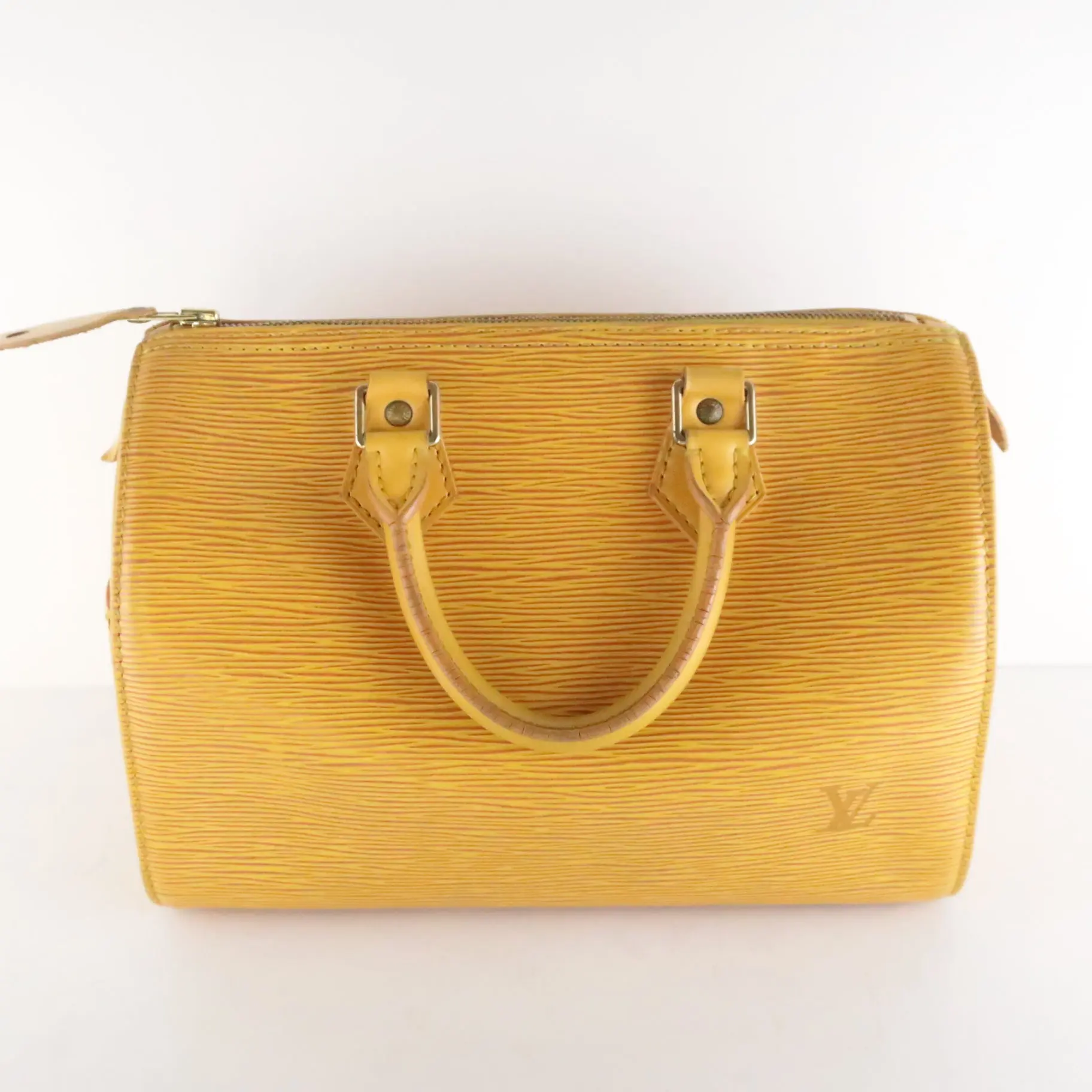 Louis Vuitton Yellow Epi Speedy 25 Bag - Image 4