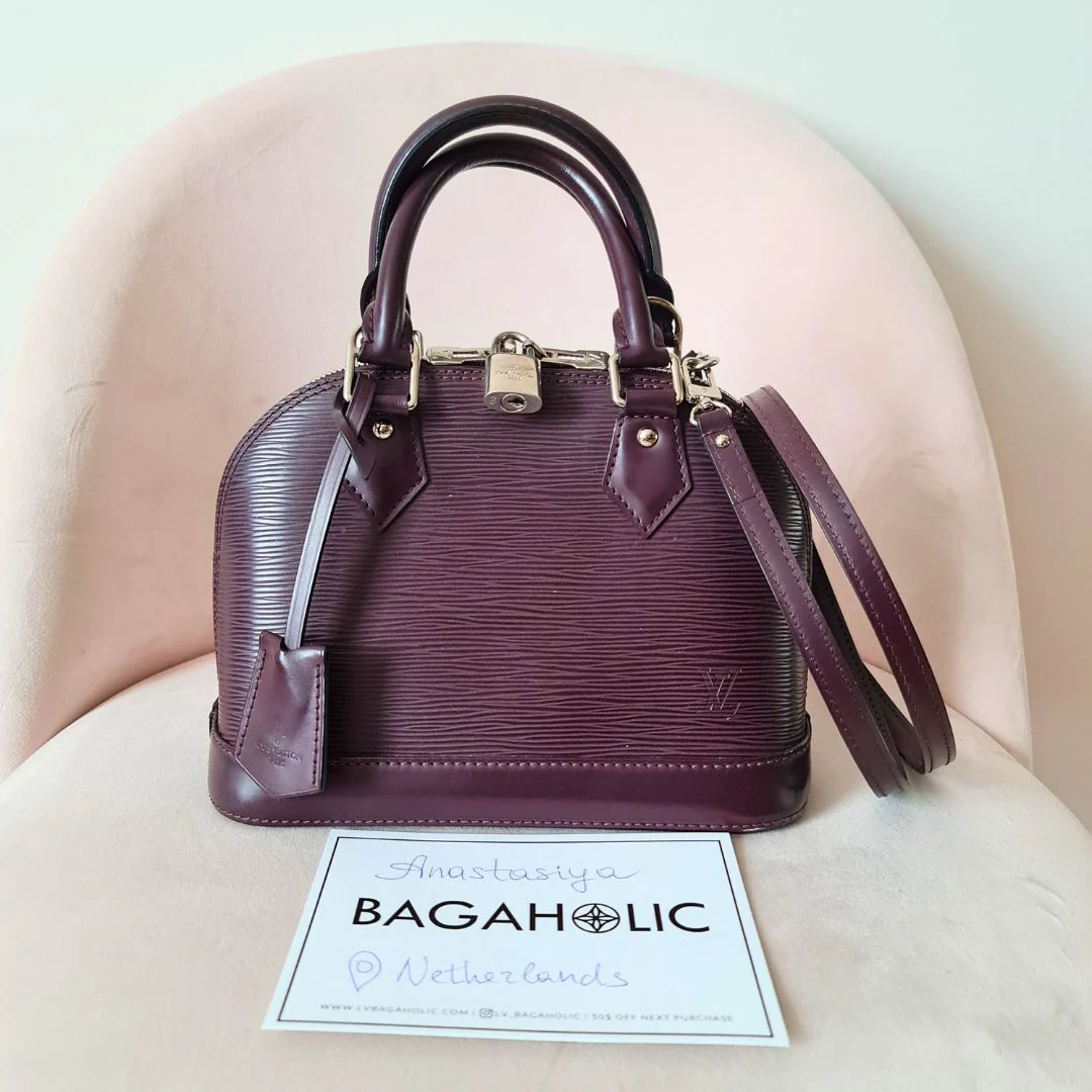 Louis Vuitton Violet Epi Alma BB Crossbody Bag - Image 3