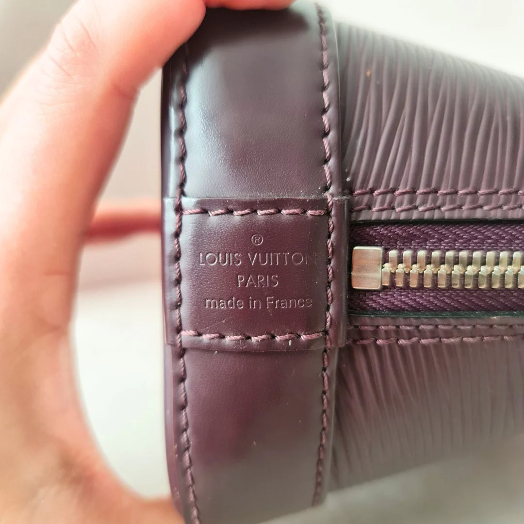 Louis Vuitton Violet Epi Alma BB Crossbody Bag - Image 9