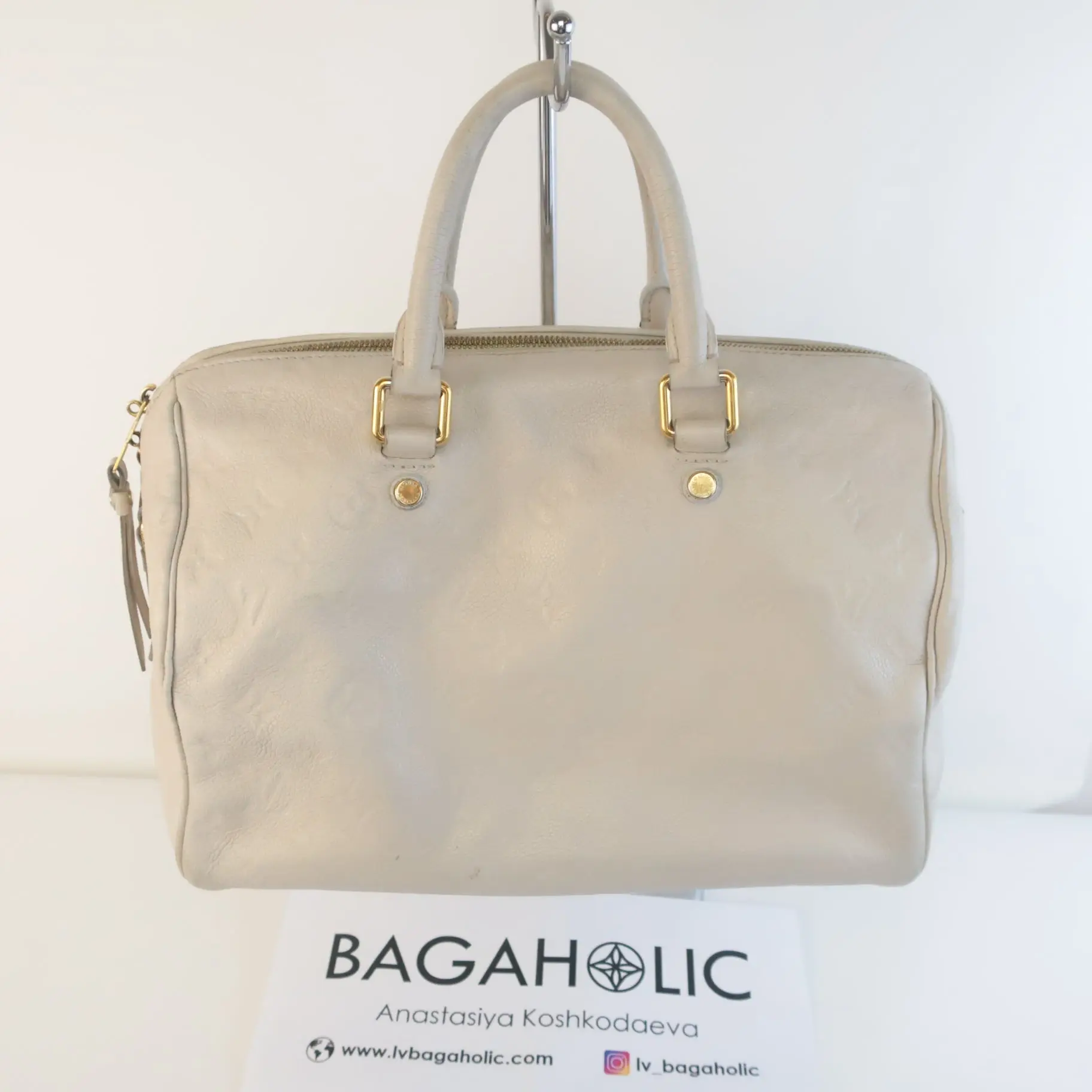 Louis Vuitton Neige Empreinte Speedy Bandouliere 30 bag - Image 3