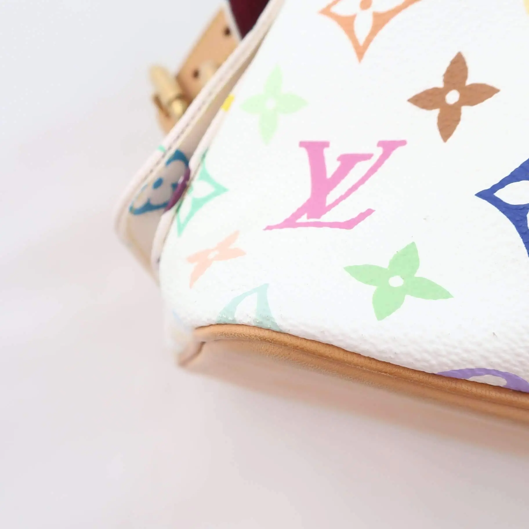 Louis Vuitton White Monogram Multicolor Petite Noe Bag - Image 10