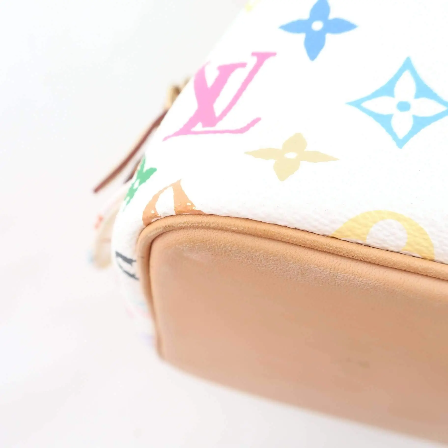 Louis Vuitton White Monogram Multicolor Petite Noe Bag - Image 12