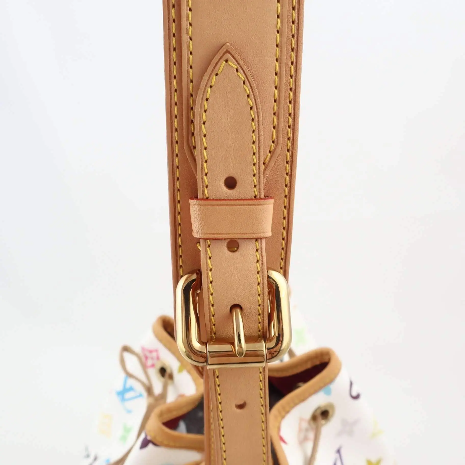 Louis Vuitton White Monogram Multicolor Petite Noe Bag - Image 14