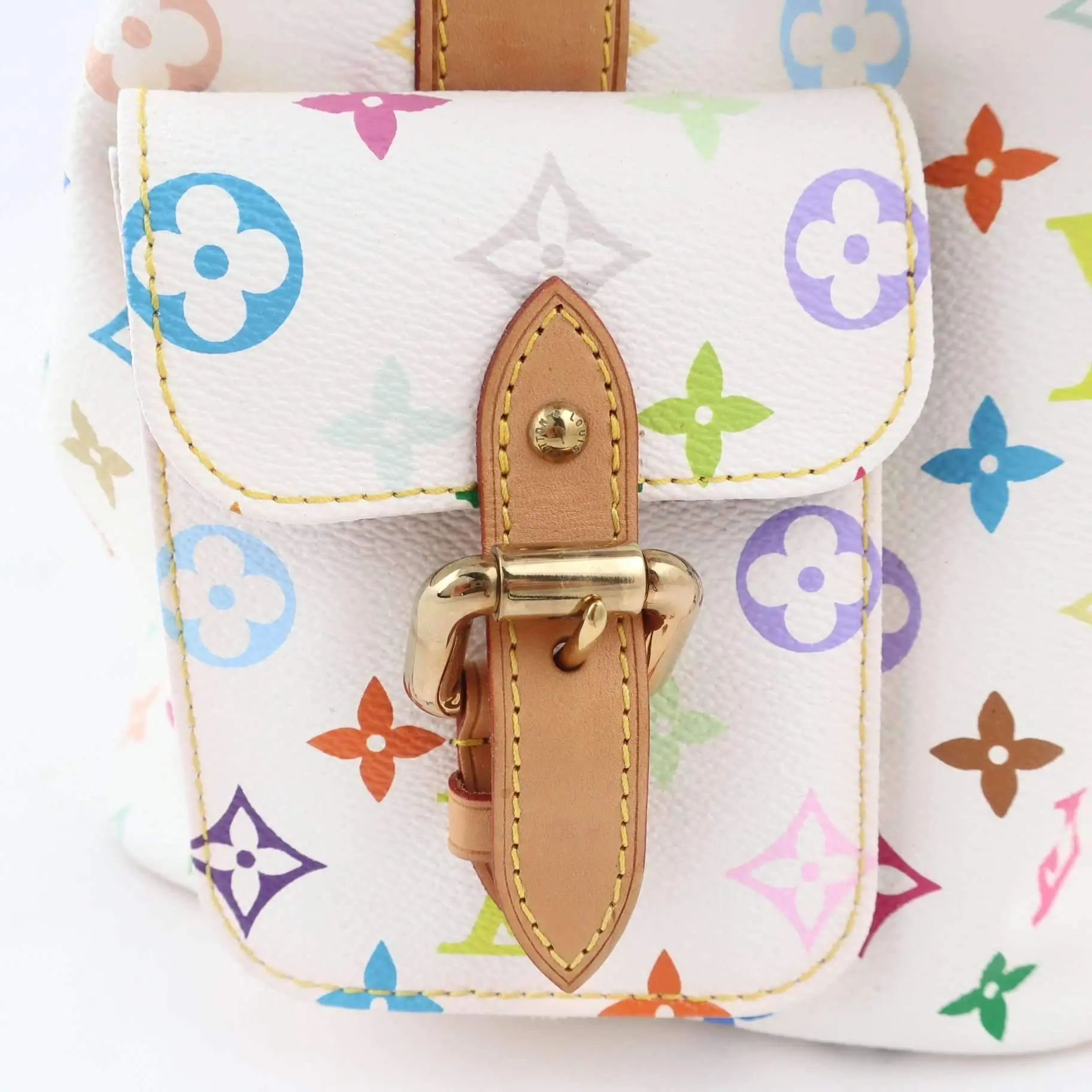 Louis Vuitton White Monogram Multicolor Petite Noe Bag - Image 19