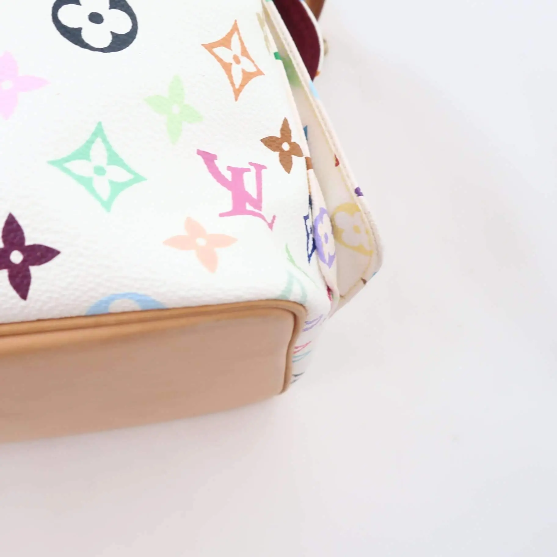 Louis Vuitton White Monogram Multicolor Petite Noe Bag - Image 9
