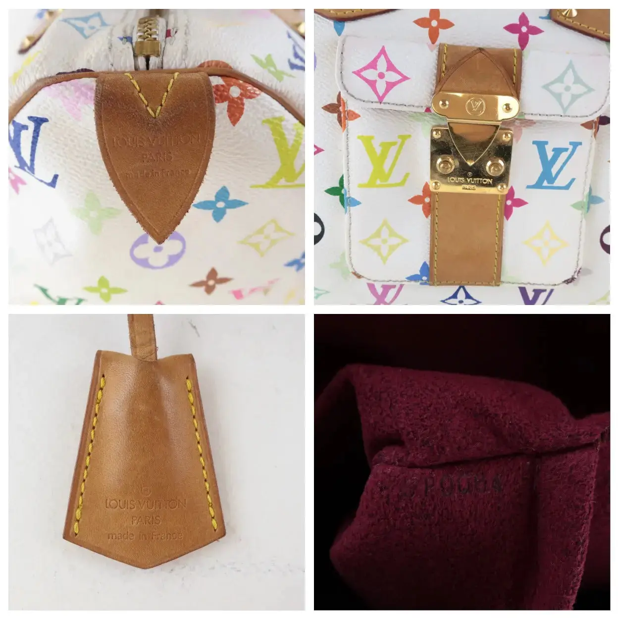 Louis Vuitton White Monogram Multicolore Speedy 30 Bag - Image 13