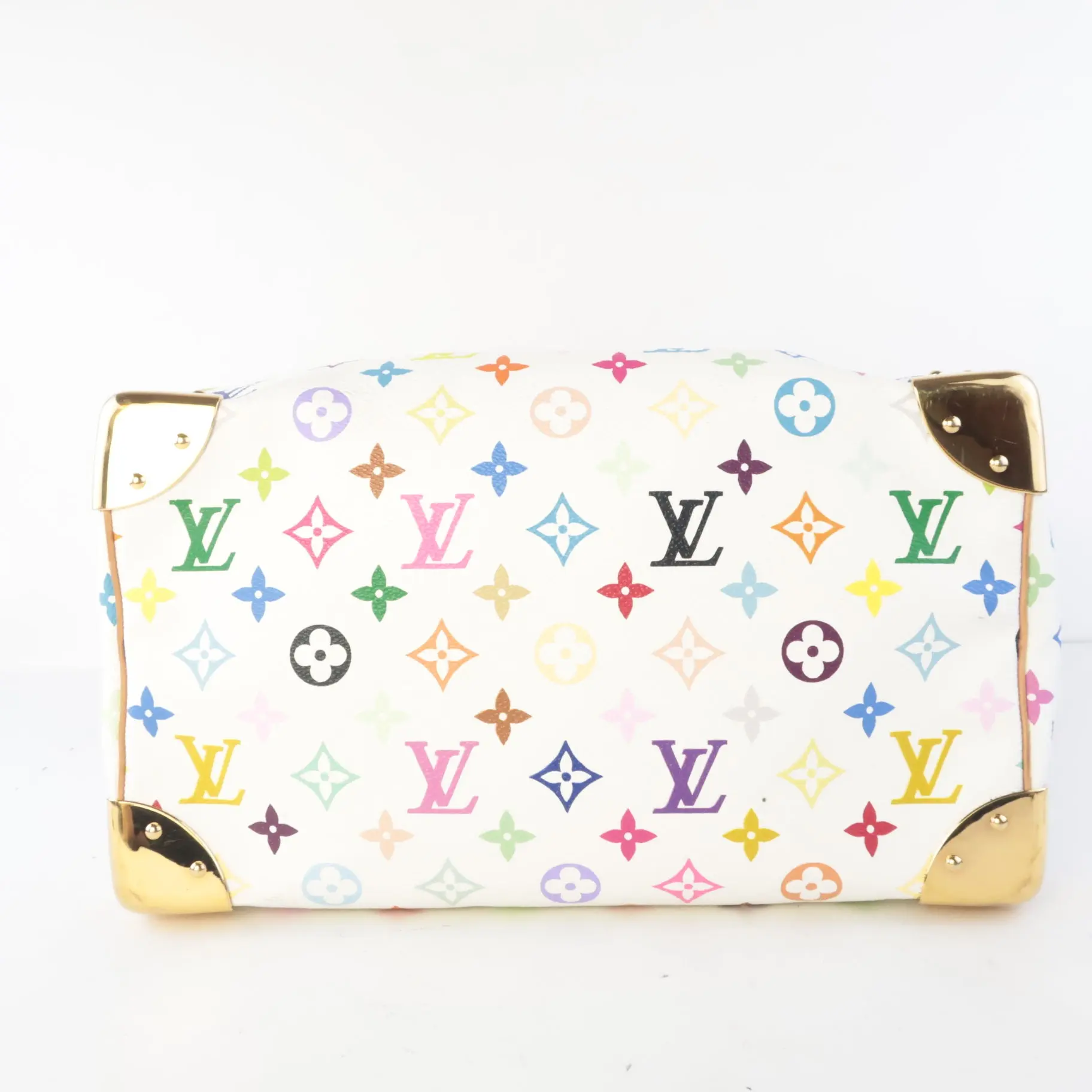 Louis Vuitton White Multicolore Speedy 30 Bag - Image 9