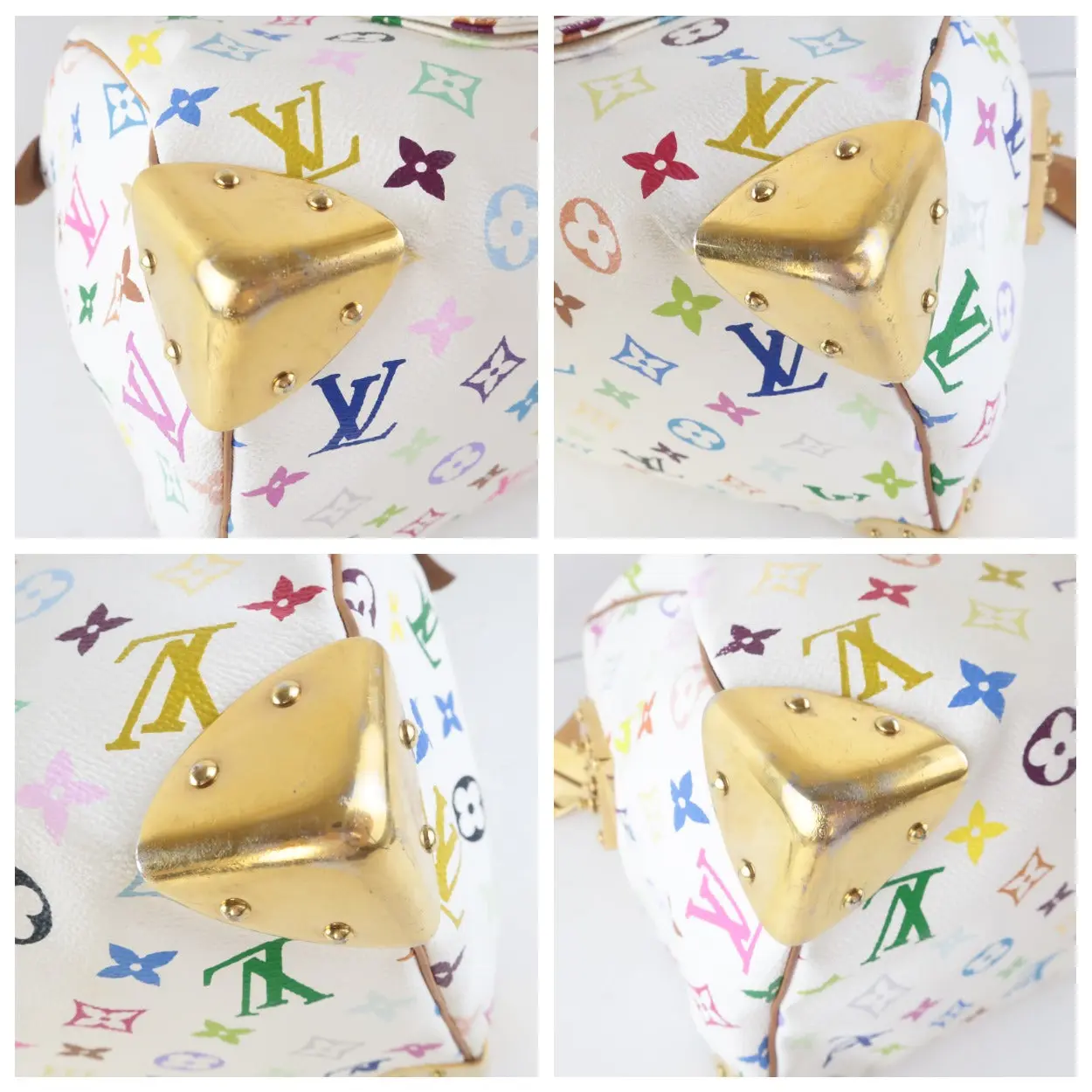 Louis Vuitton White Monogram Multicolore Speedy 30 Bag - Image 9