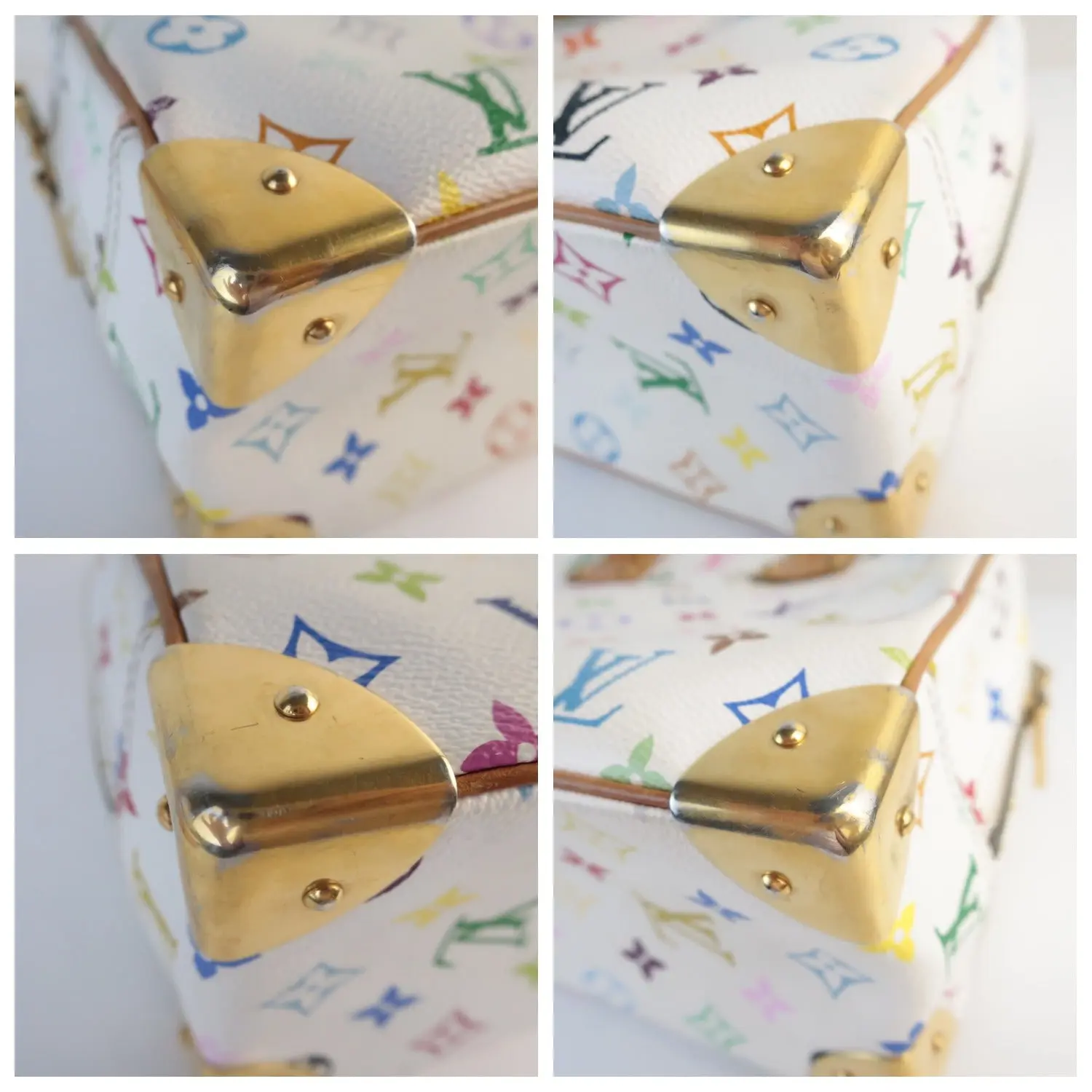 Louis Vuitton White Monogram Multicolore Trouville Bag - Image 11