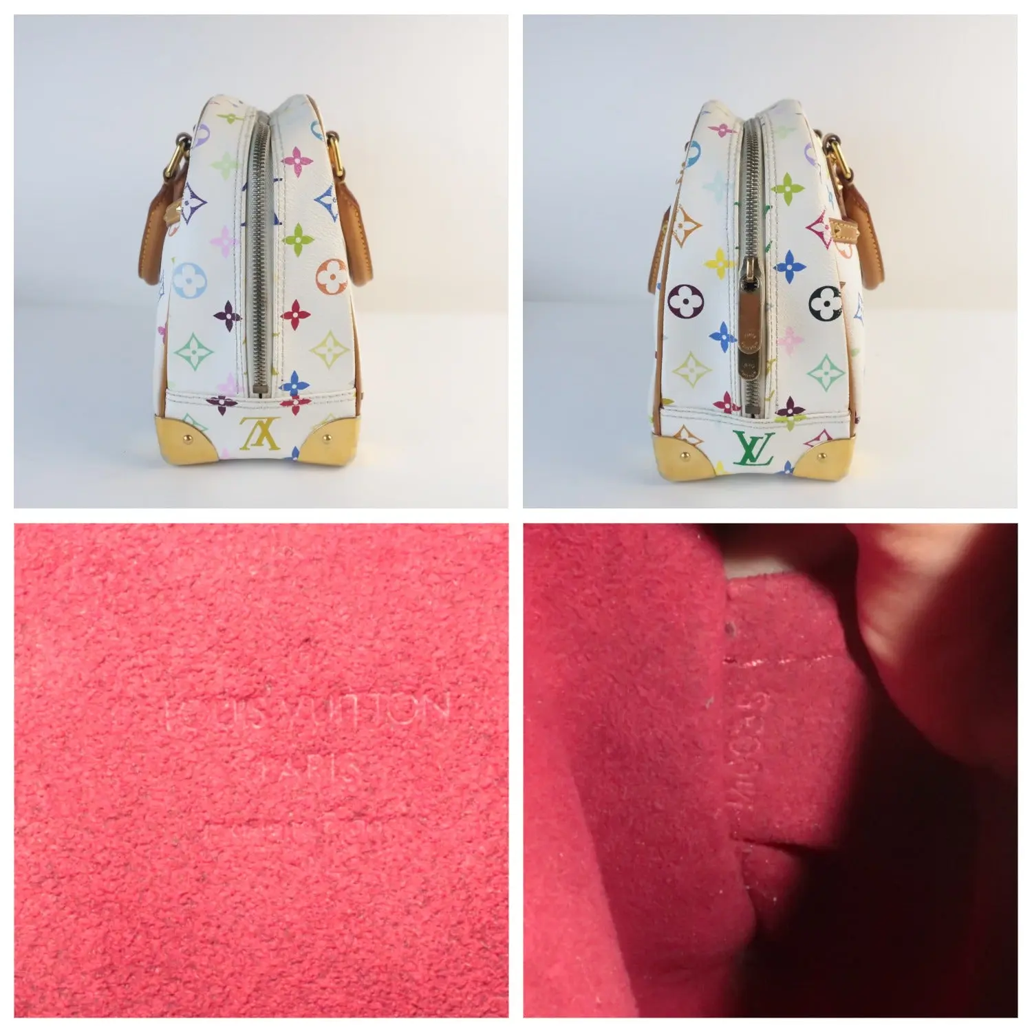 Louis Vuitton White Monogram Multicolore Trouville Bag - Image 13