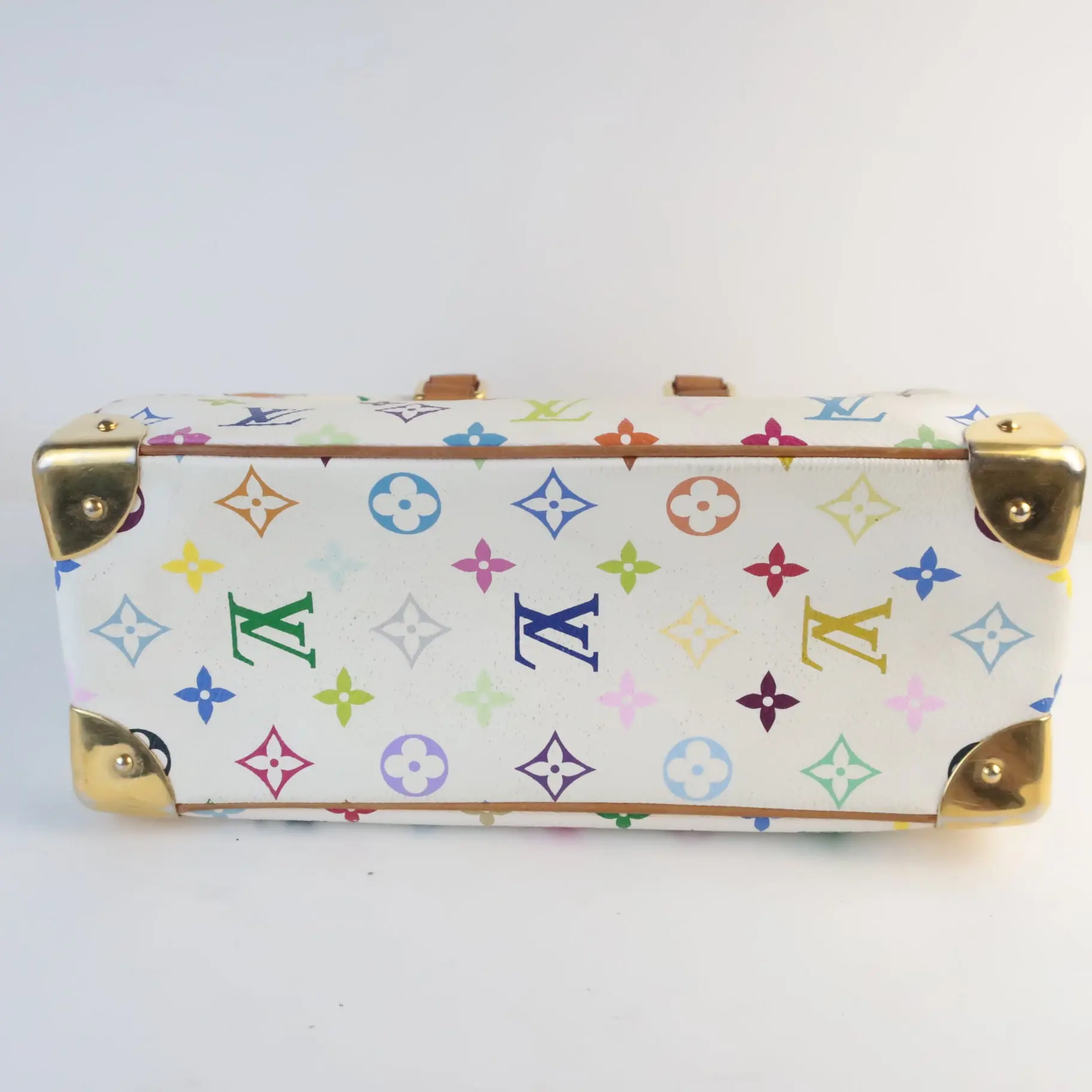 Louis Vuitton White Monogram Multicolore Trouville Bag - Image 8