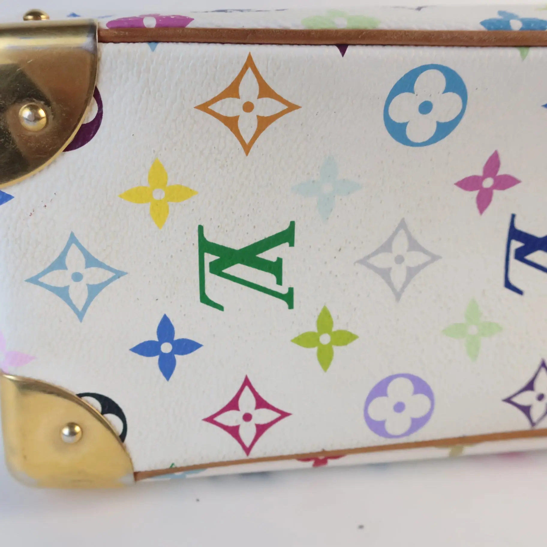 Louis Vuitton White Monogram Multicolore Trouville Bag - Image 9