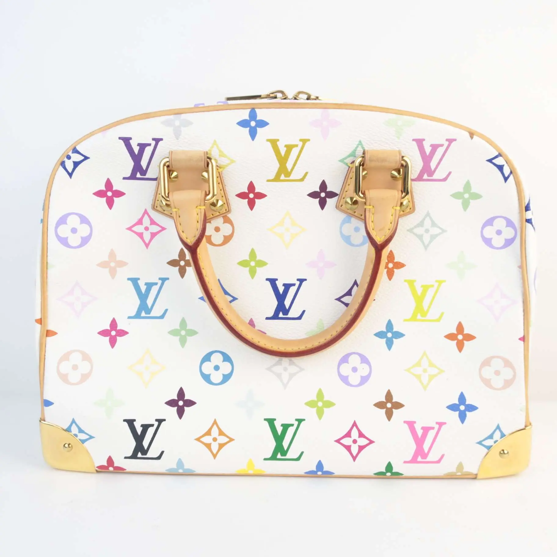 Louis Vuitton White Multicolore Trouville Bag - Image 2