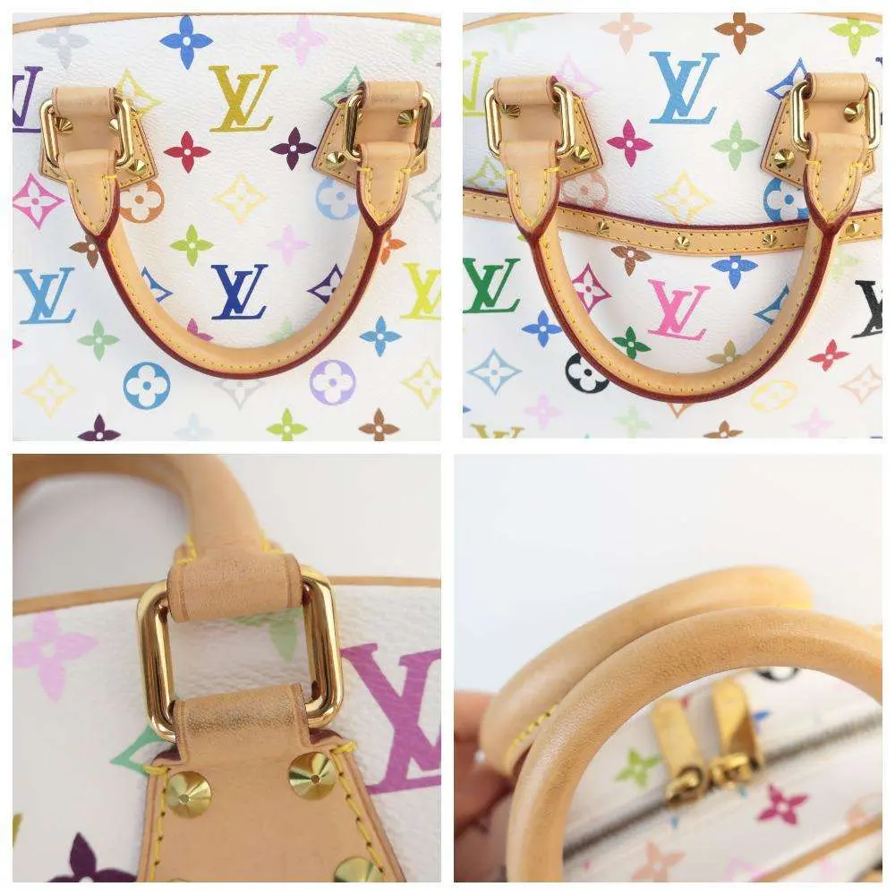 Louis Vuitton White Multicolore Trouville Bag - Image 6
