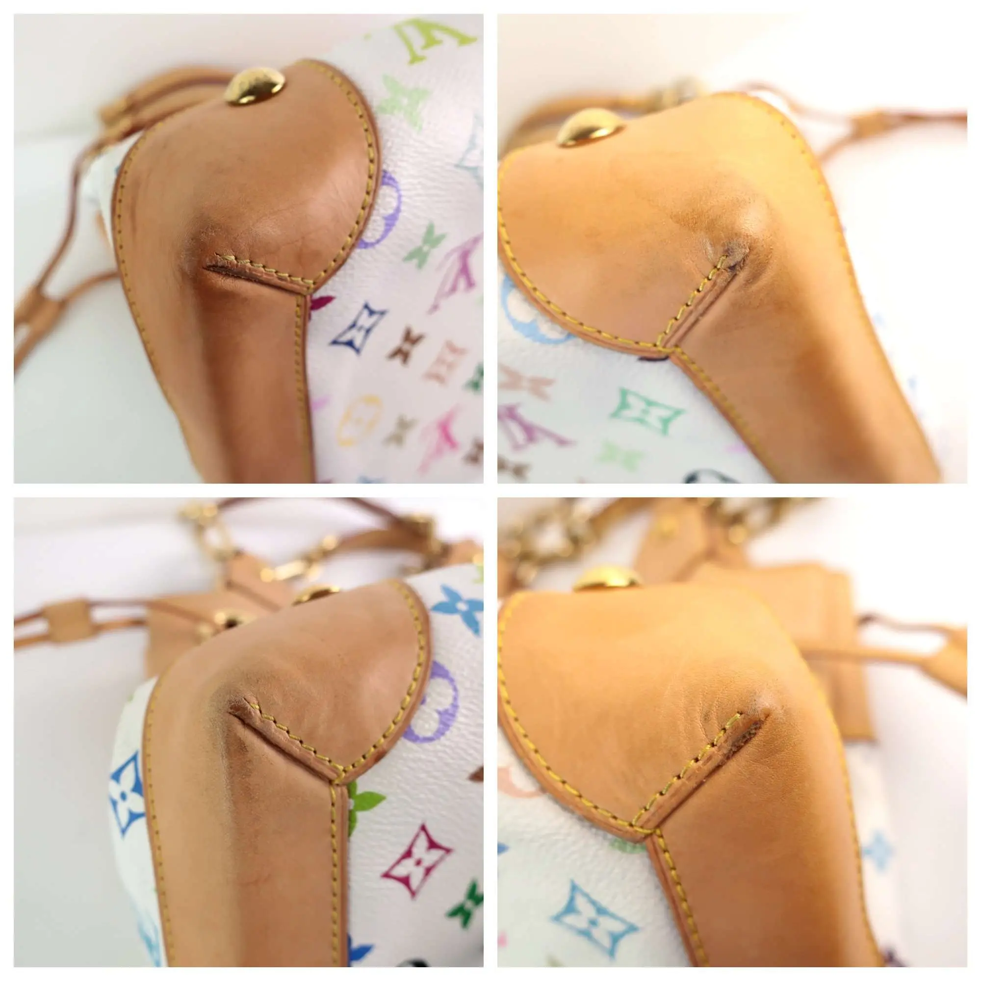 Louis Vuitton White Monogram Multicolore Ursula Bag - Image 10