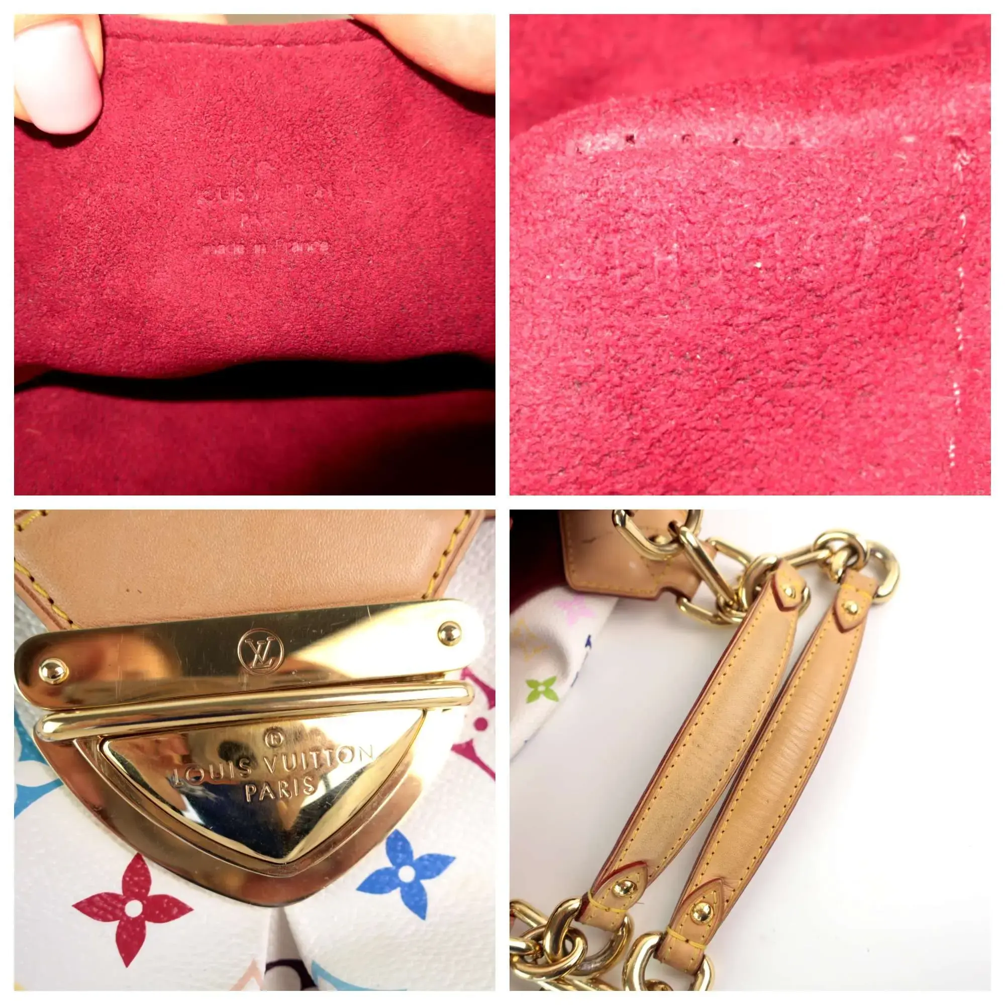 Louis Vuitton White Monogram Multicolore Ursula Bag - Image 17