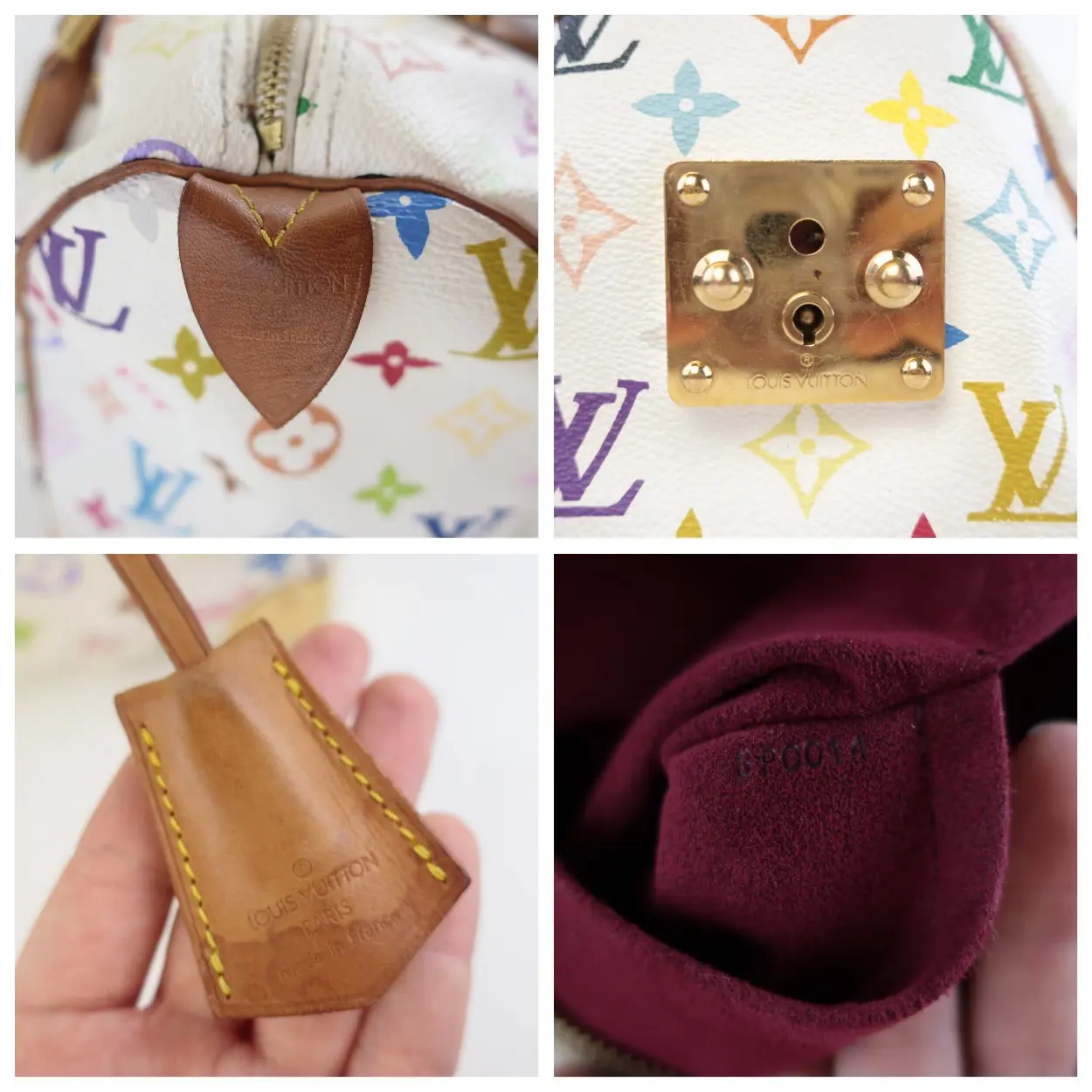 Louis Vuitton White Multicolor Monogram Speedy 30 Bag - Image 17