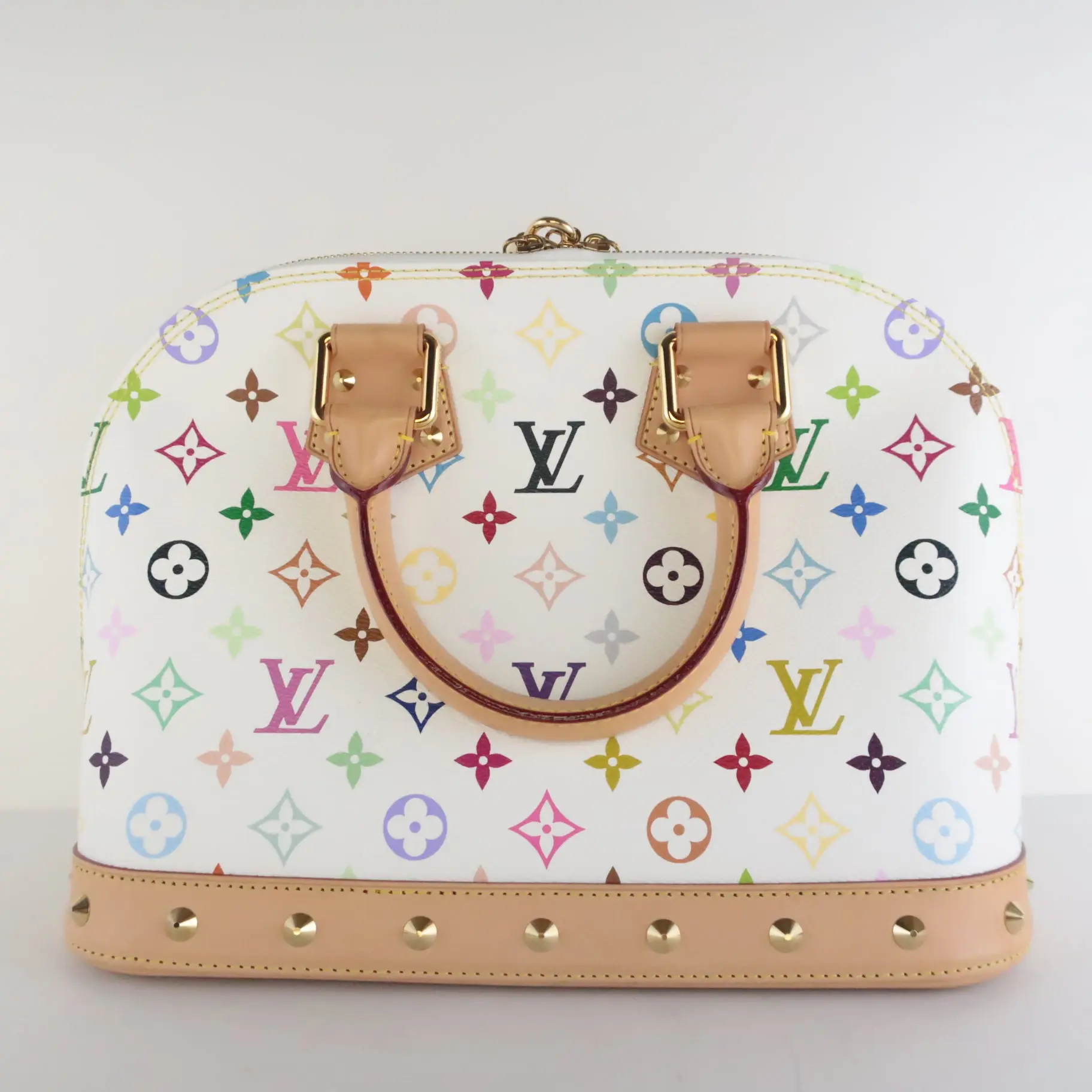 Louis Vuitton White Multicolore Alma PM Bag - Image 2