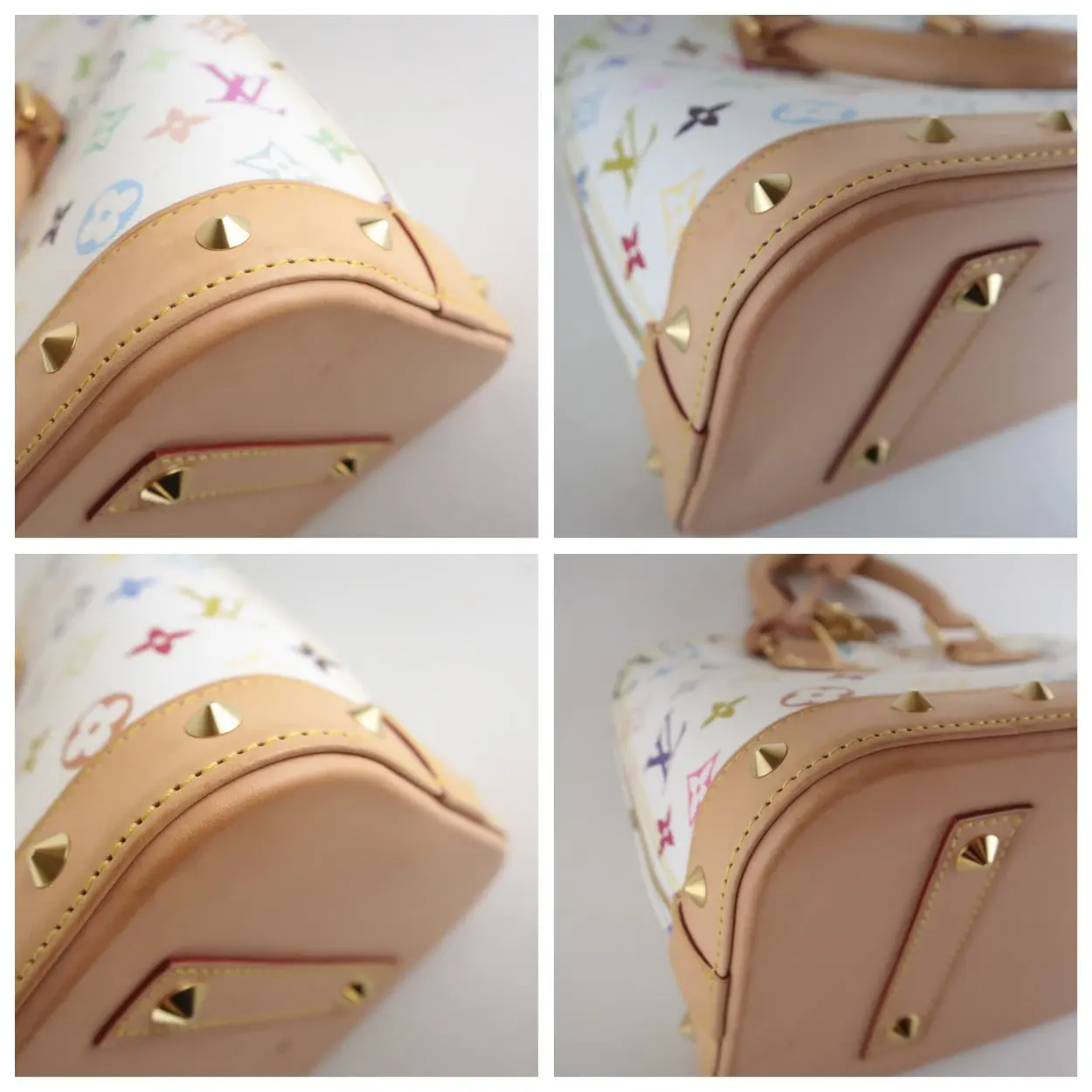 Louis Vuitton White Multicolore Alma PM Bag - Image 6