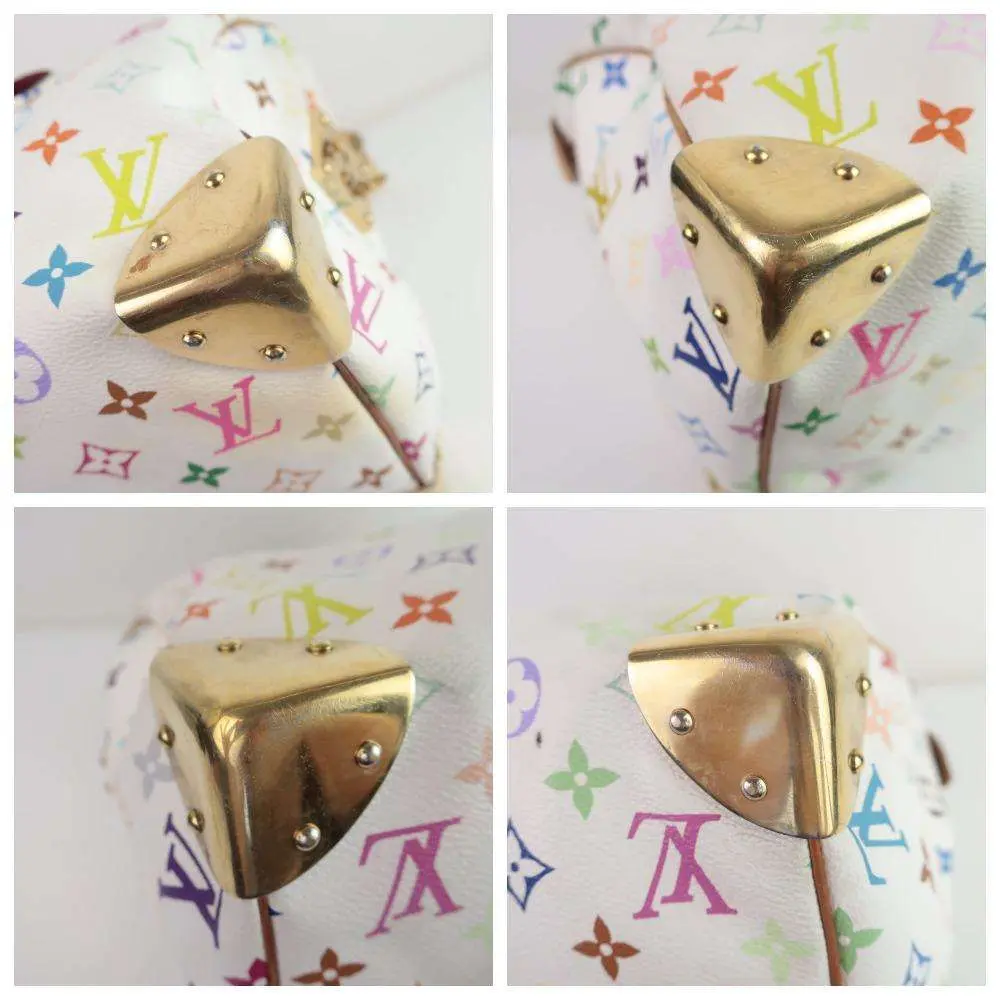 Louis Vuitton White Speedy Multicolor Monogram Bag - Image 5