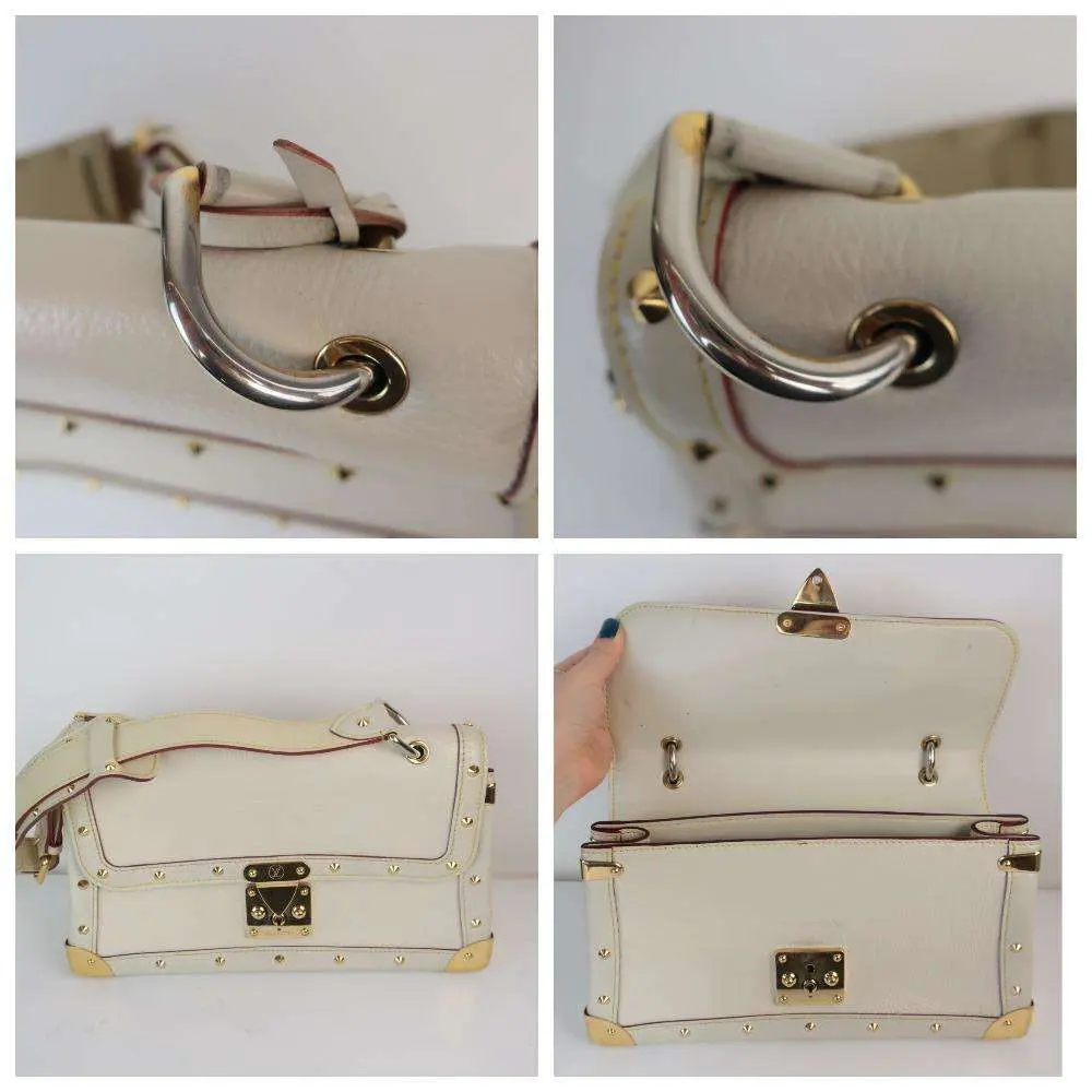 Louis Vuitton White Suhali Leather Le Talentueux Bag - Image 9