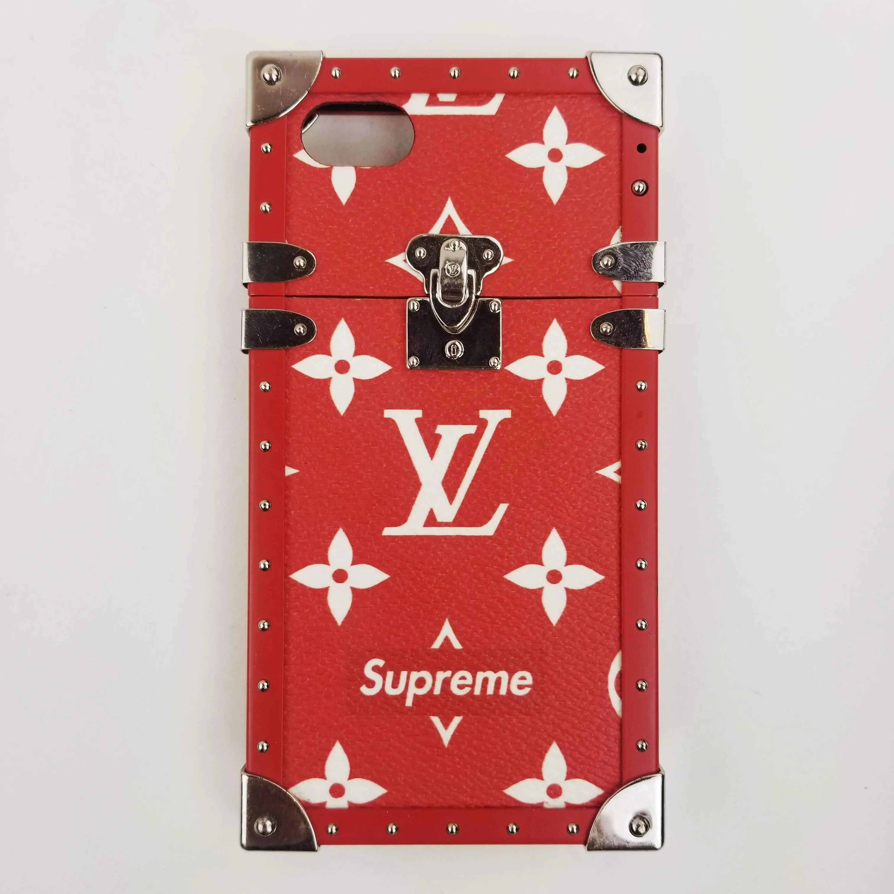 Louis Vuitton x Supreme Eye Trunk Red Case for iPhone 7/8 - Image 2
