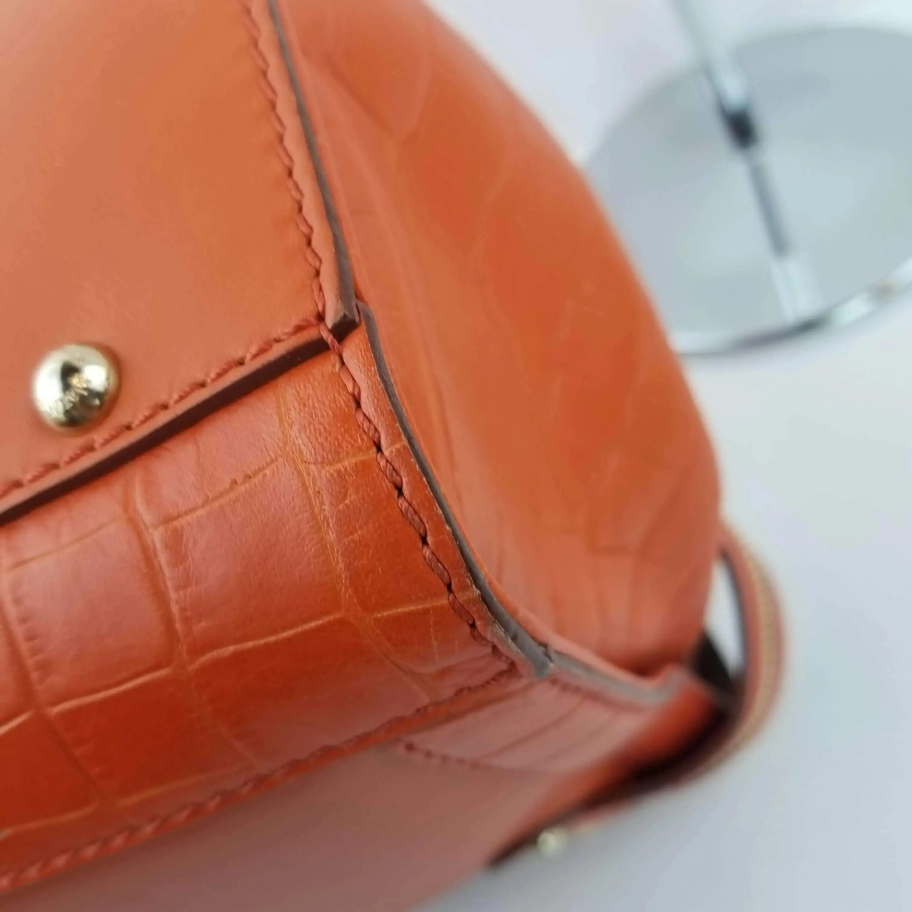 Max Mara Orange Margaux Tote Bag - Image 11