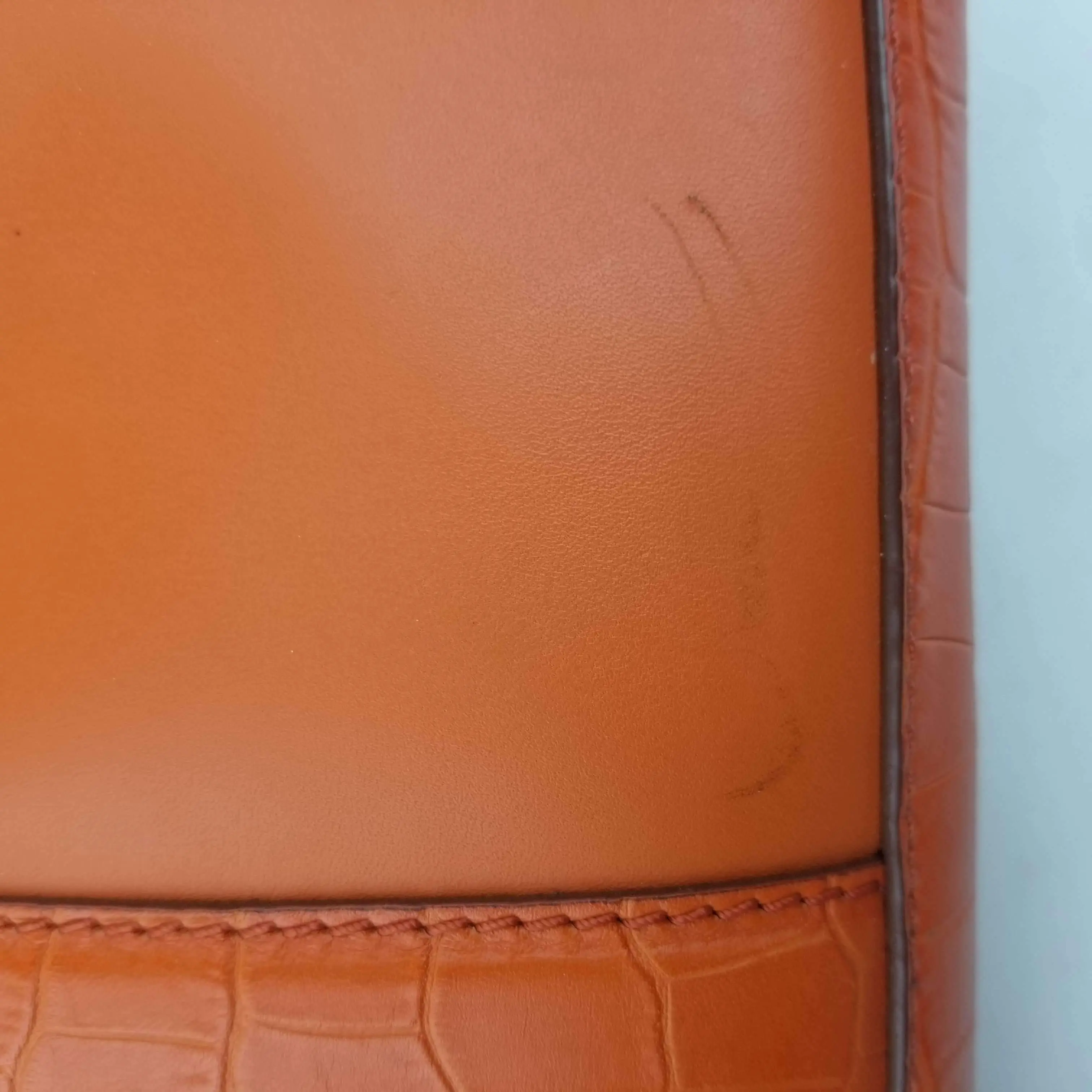 Max Mara Orange Margaux Tote Bag - Image 16