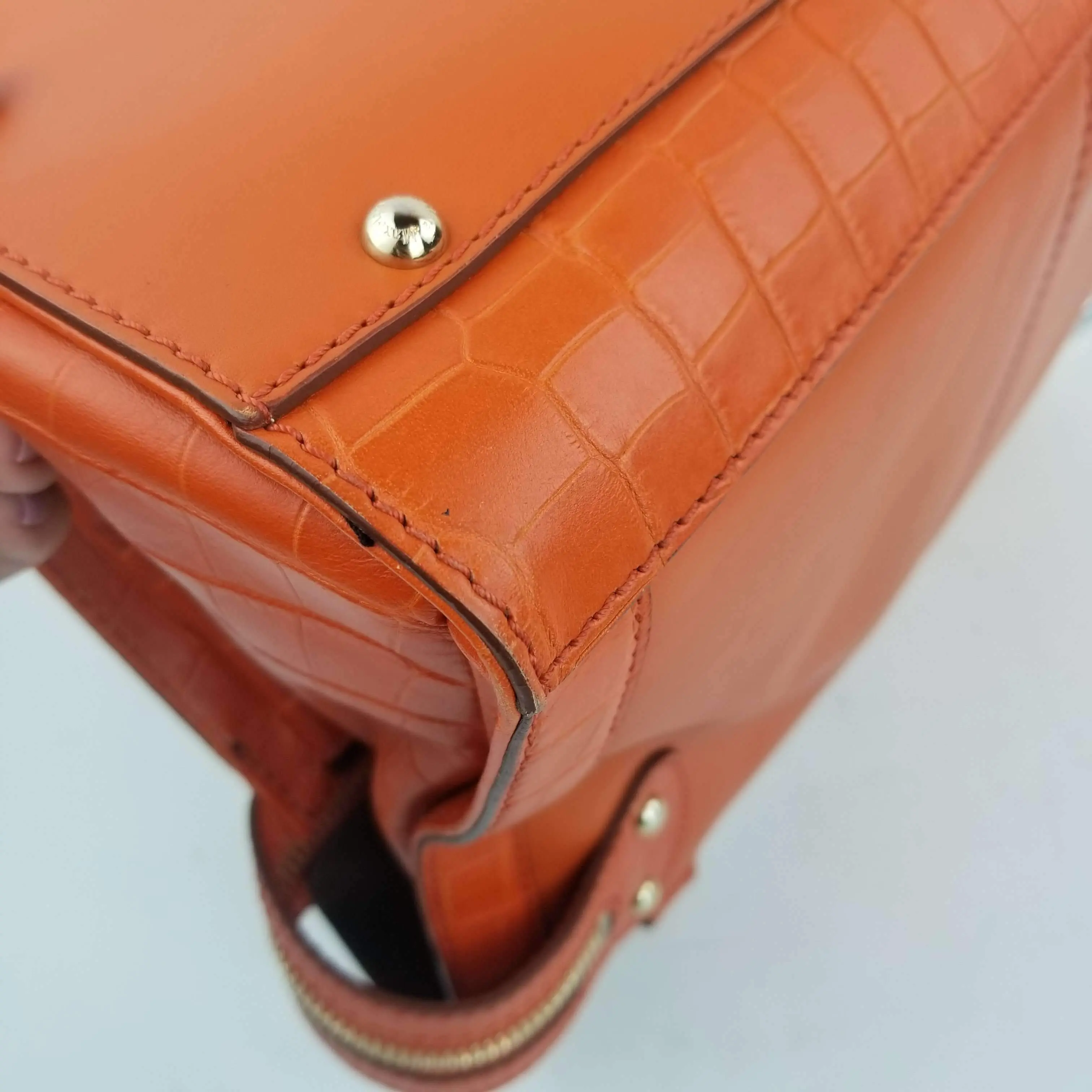 Max Mara Orange Margaux Tote Bag - Image 17