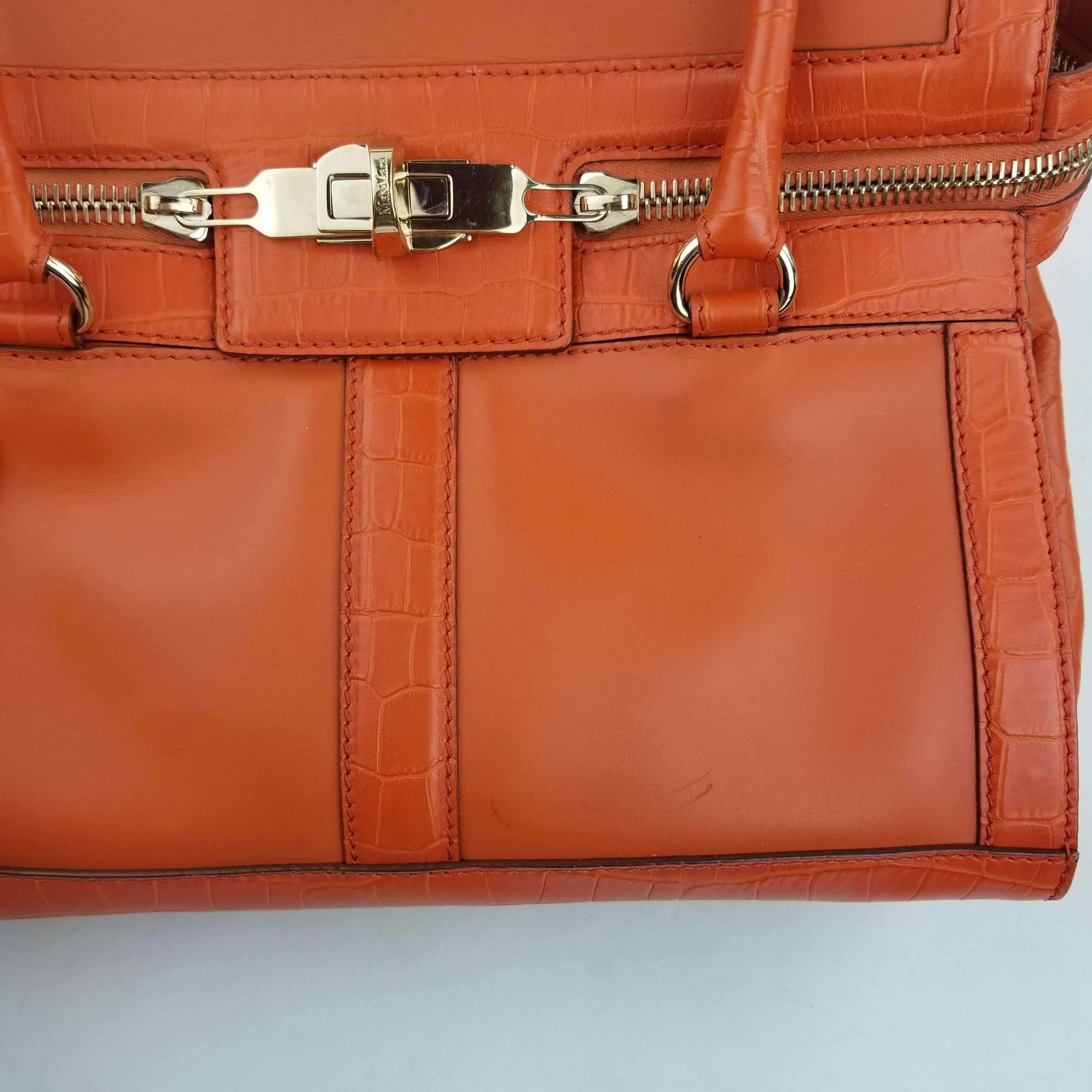 Max Mara Orange Margaux Tote Bag - Image 19