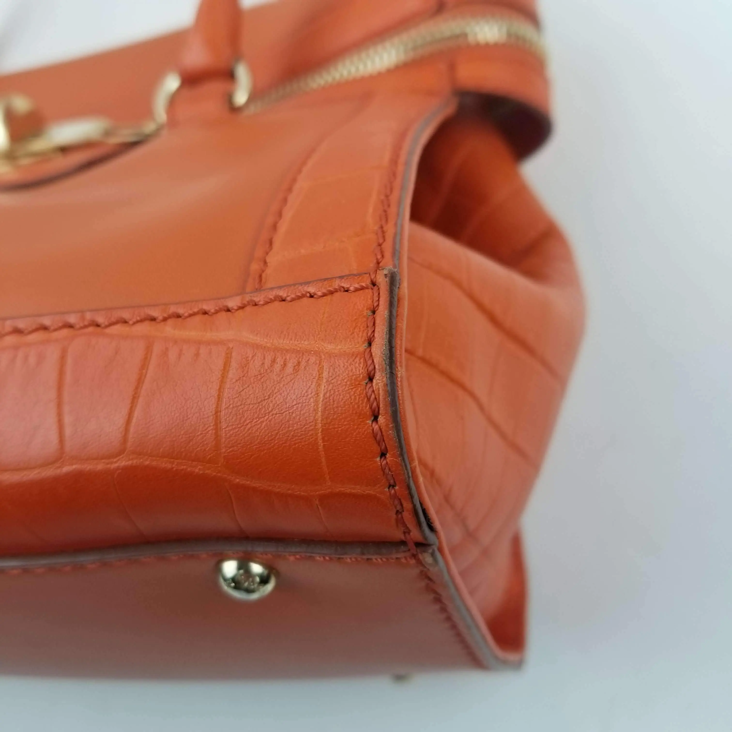 Max Mara Orange Margaux Tote Bag - Image 7