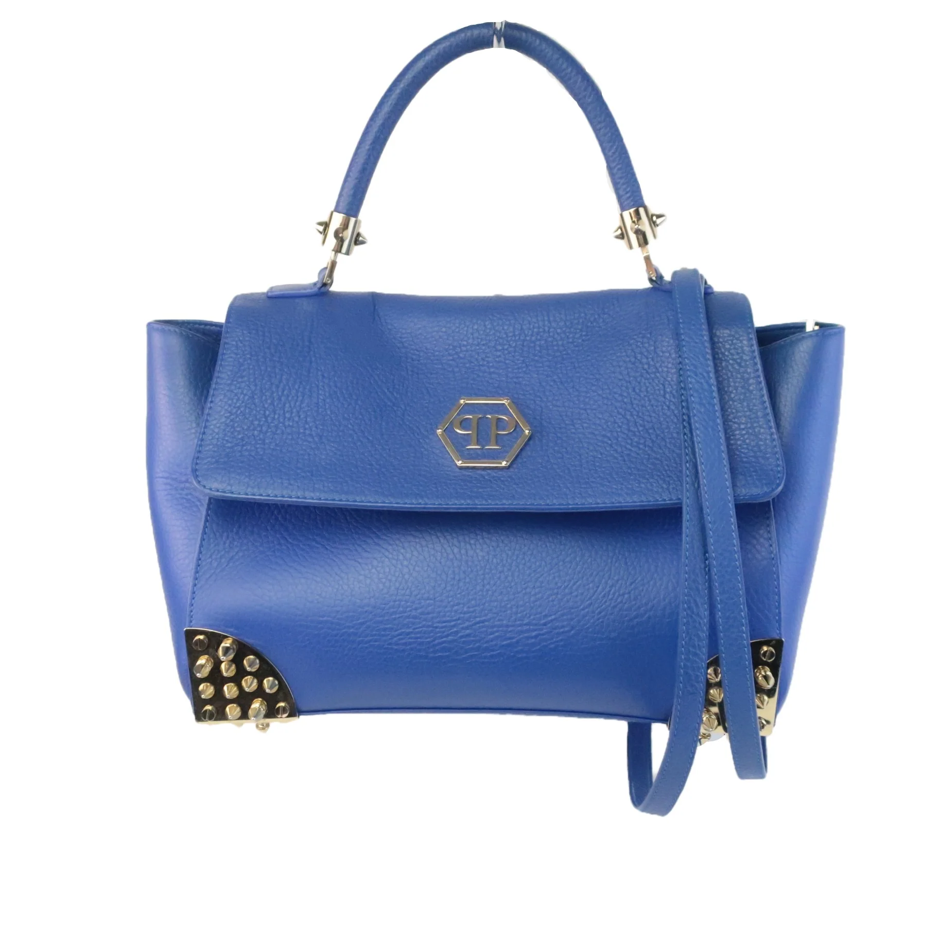 Philipp Plein Blue Crossbody Top Handle Bag - Image 3