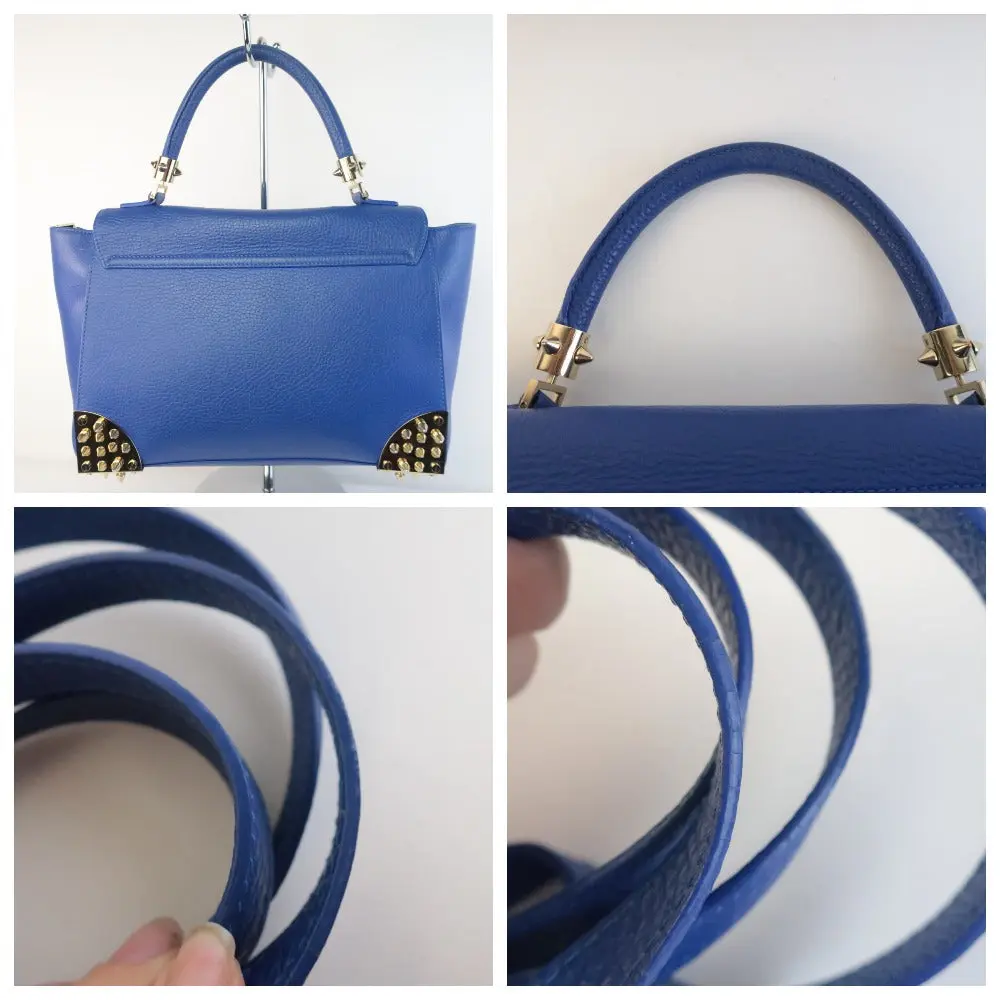 Philipp Plein Blue Crossbody Top Handle Bag - Image 7