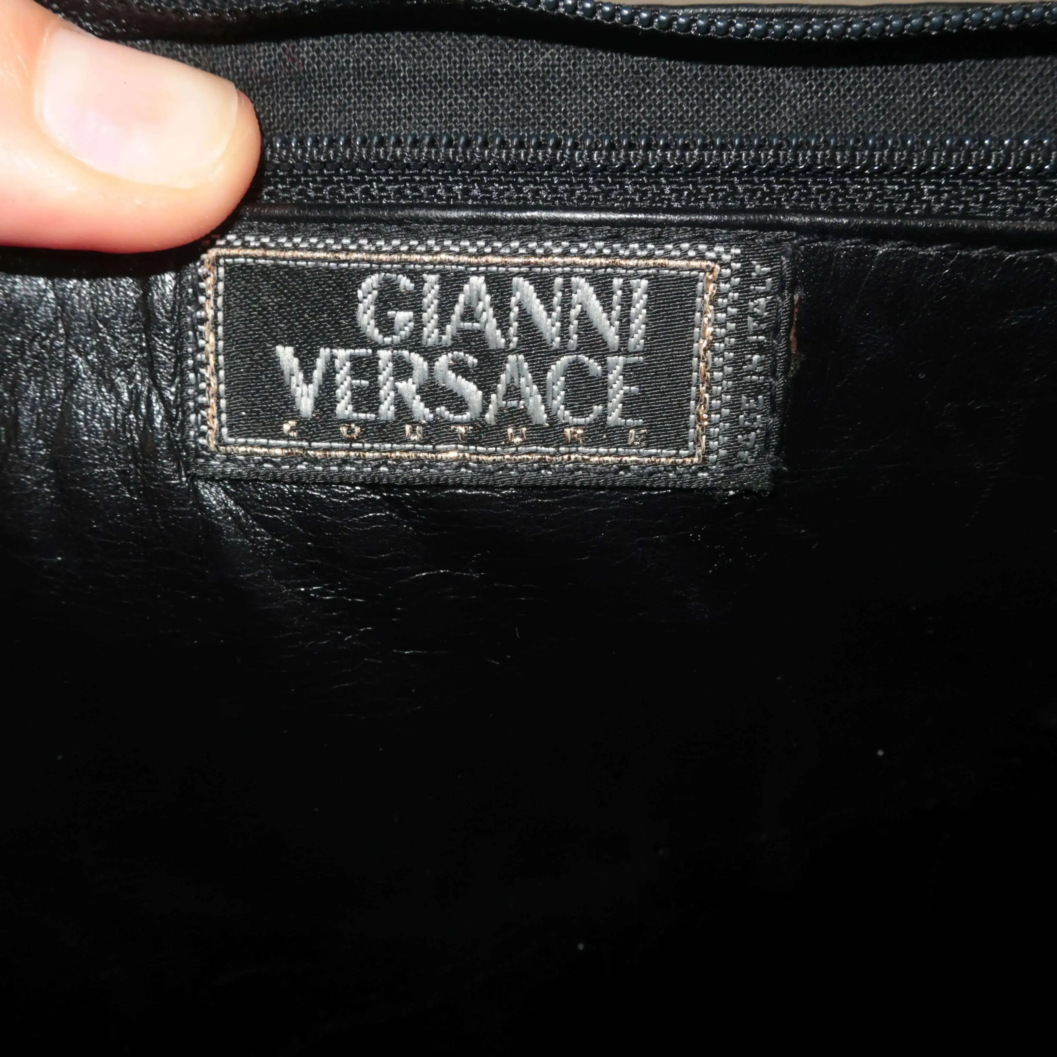 Versace Vintage Black Bag - Image 79