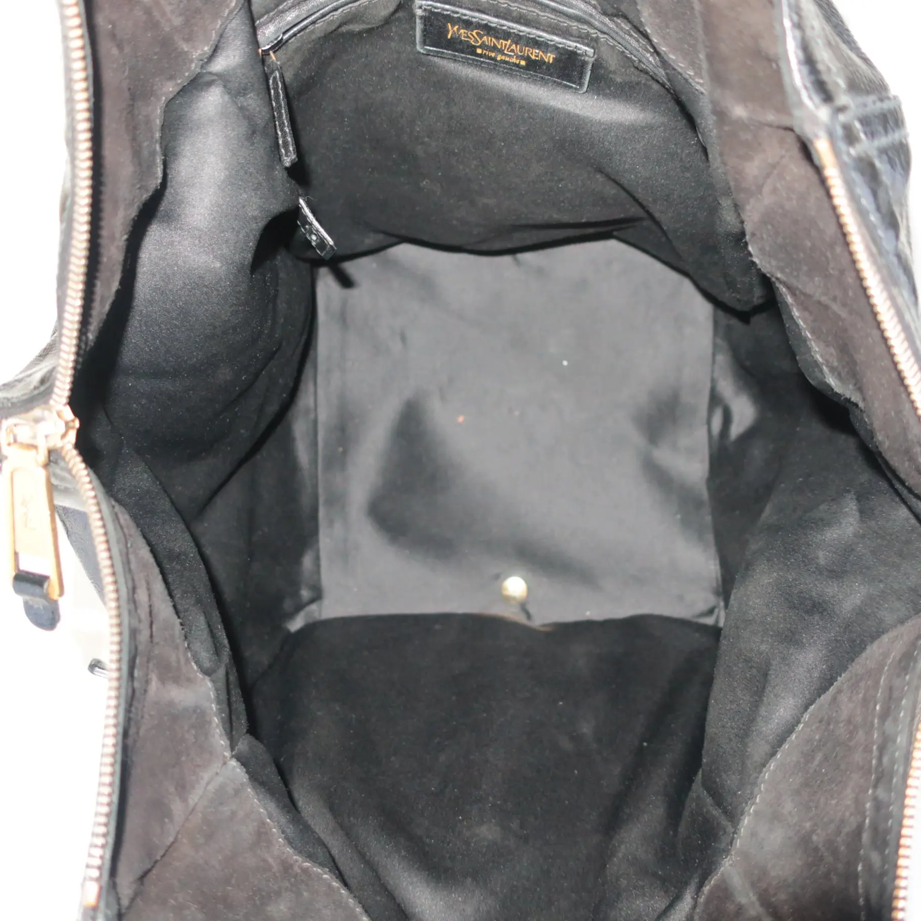 YSL Downtown Black Patent Leather Bag - Image 5