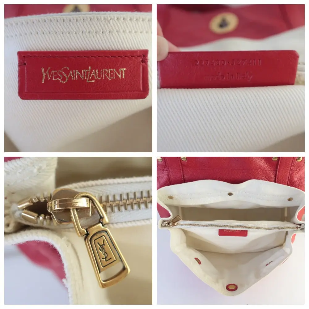 YSL Red Leather Muse 2 Handbag - Image 8