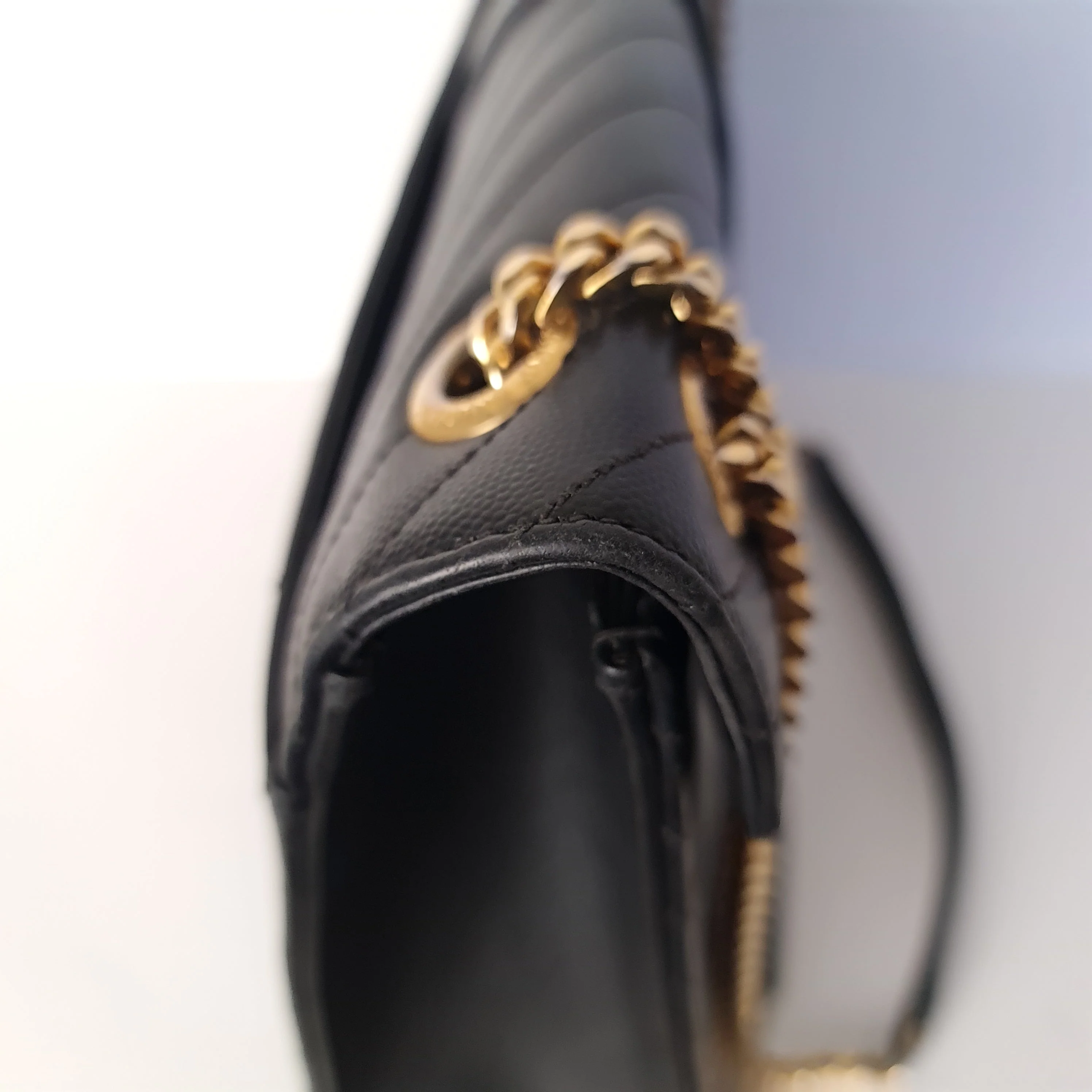 YSL Saint Laurent Black Caviar Large Envelope Bag - Image 18