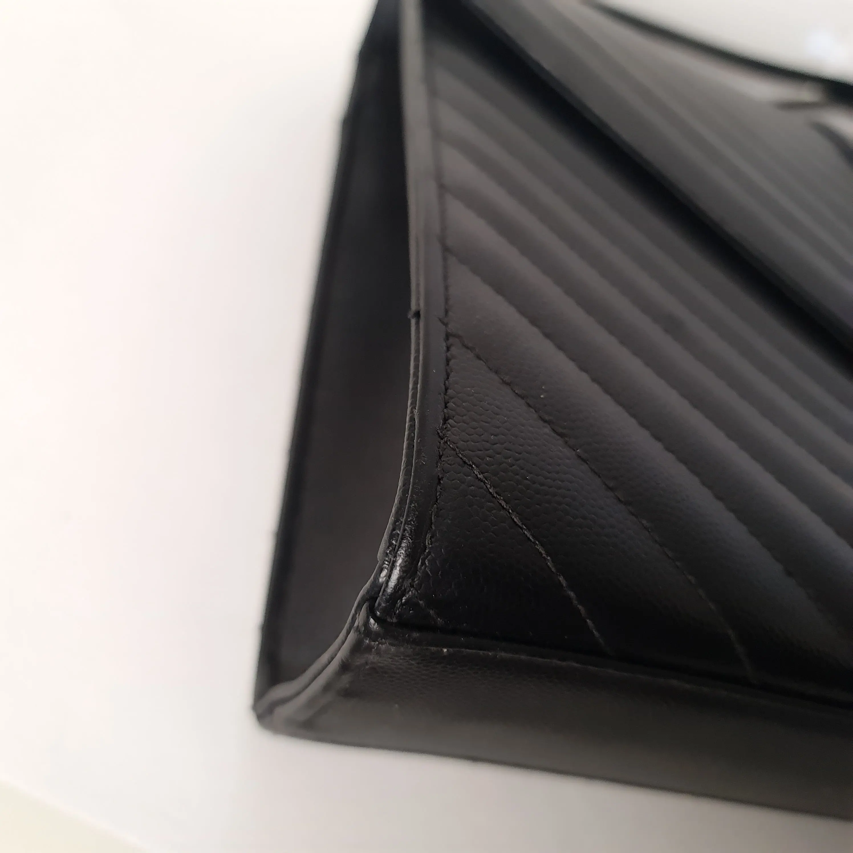 YSL Saint Laurent Black Caviar Large Envelope Bag - Image 40