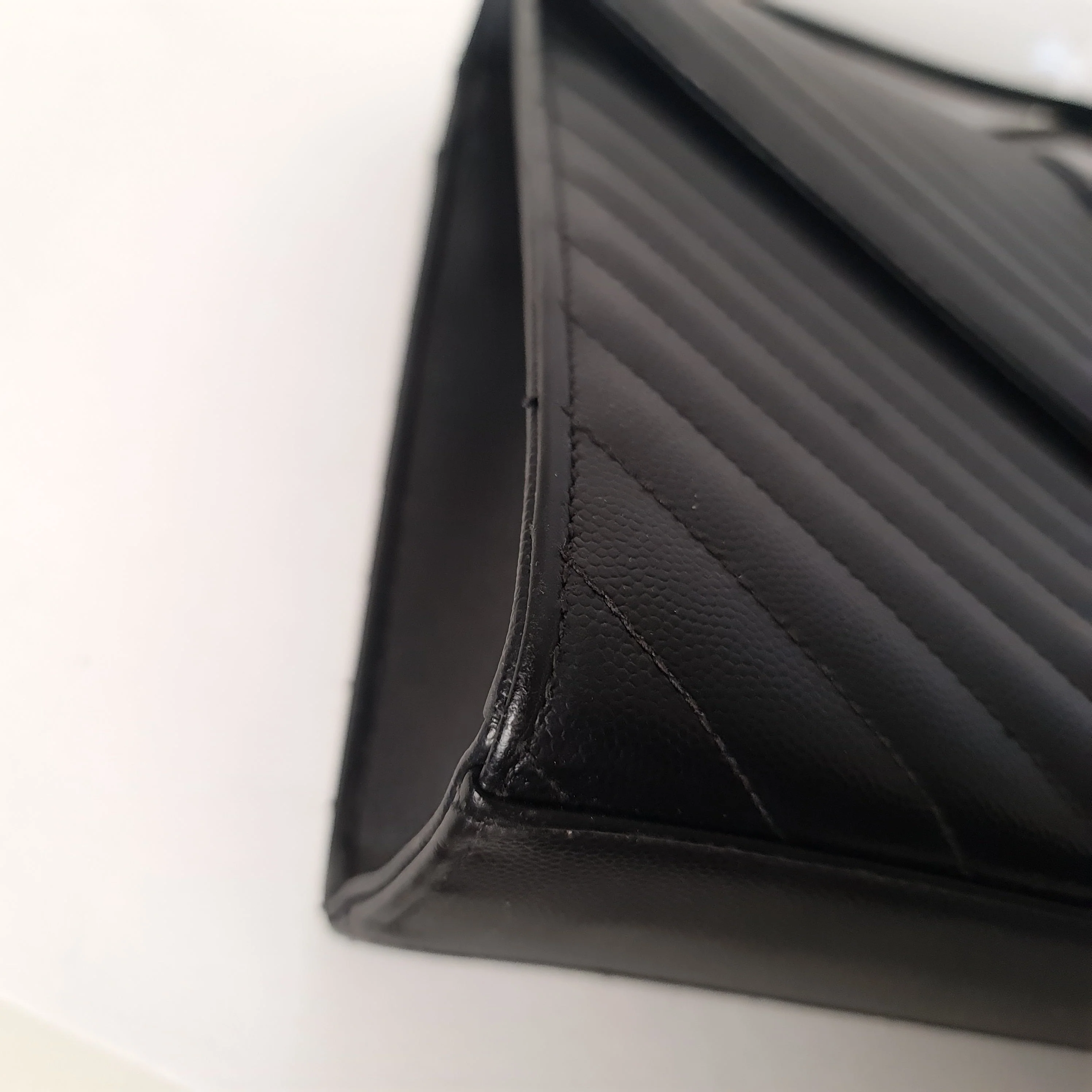 YSL Saint Laurent Black Caviar Large Envelope Bag - Image 41