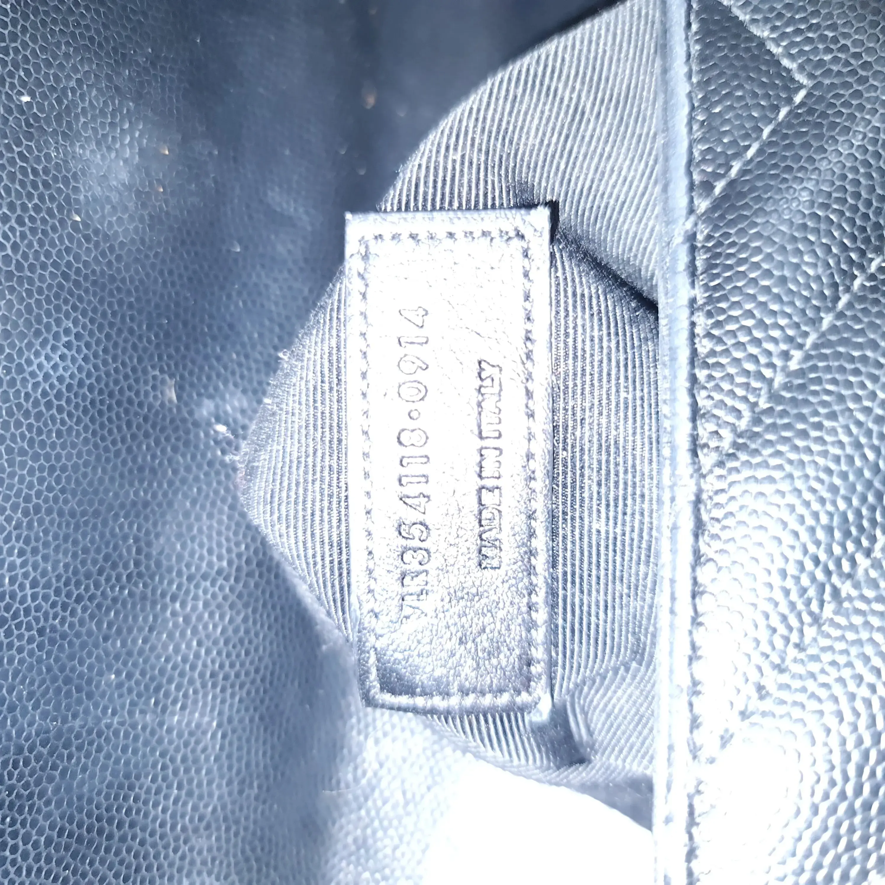 YSL Saint Laurent Black Caviar Large Envelope Bag - Image 8