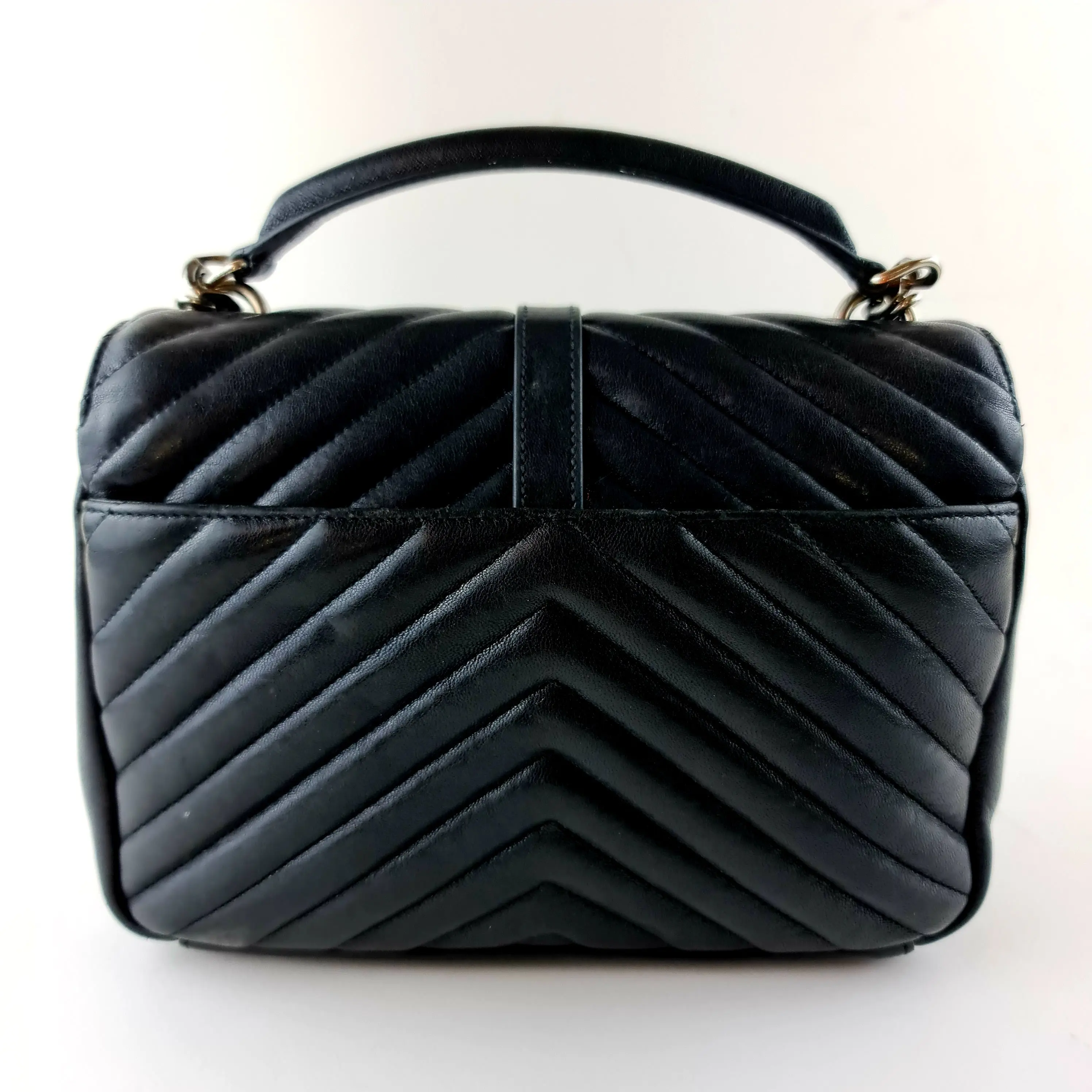 Yves Saint Laurent Black Medium College Bag - Image 20