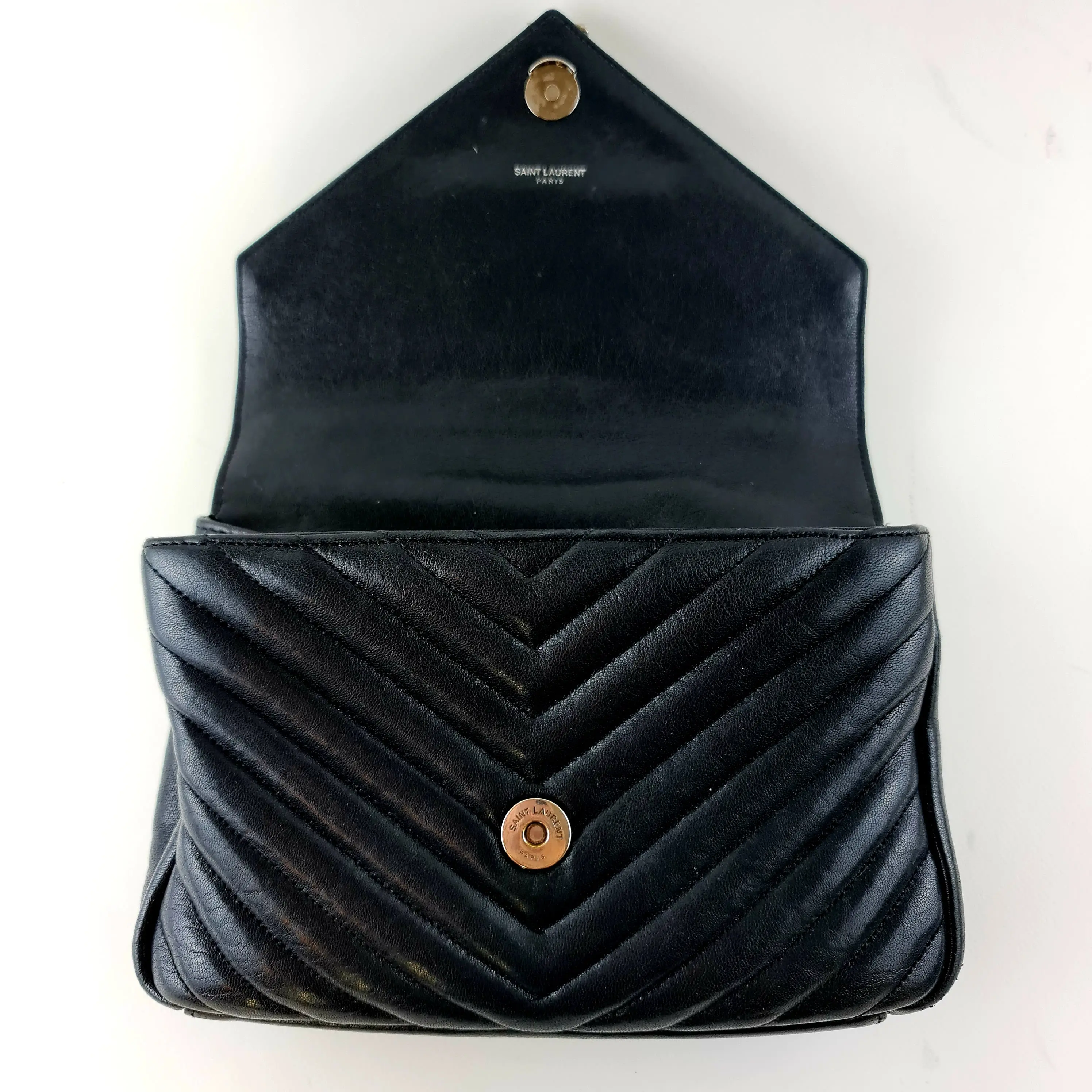 Yves Saint Laurent Black Medium College Bag - Image 5
