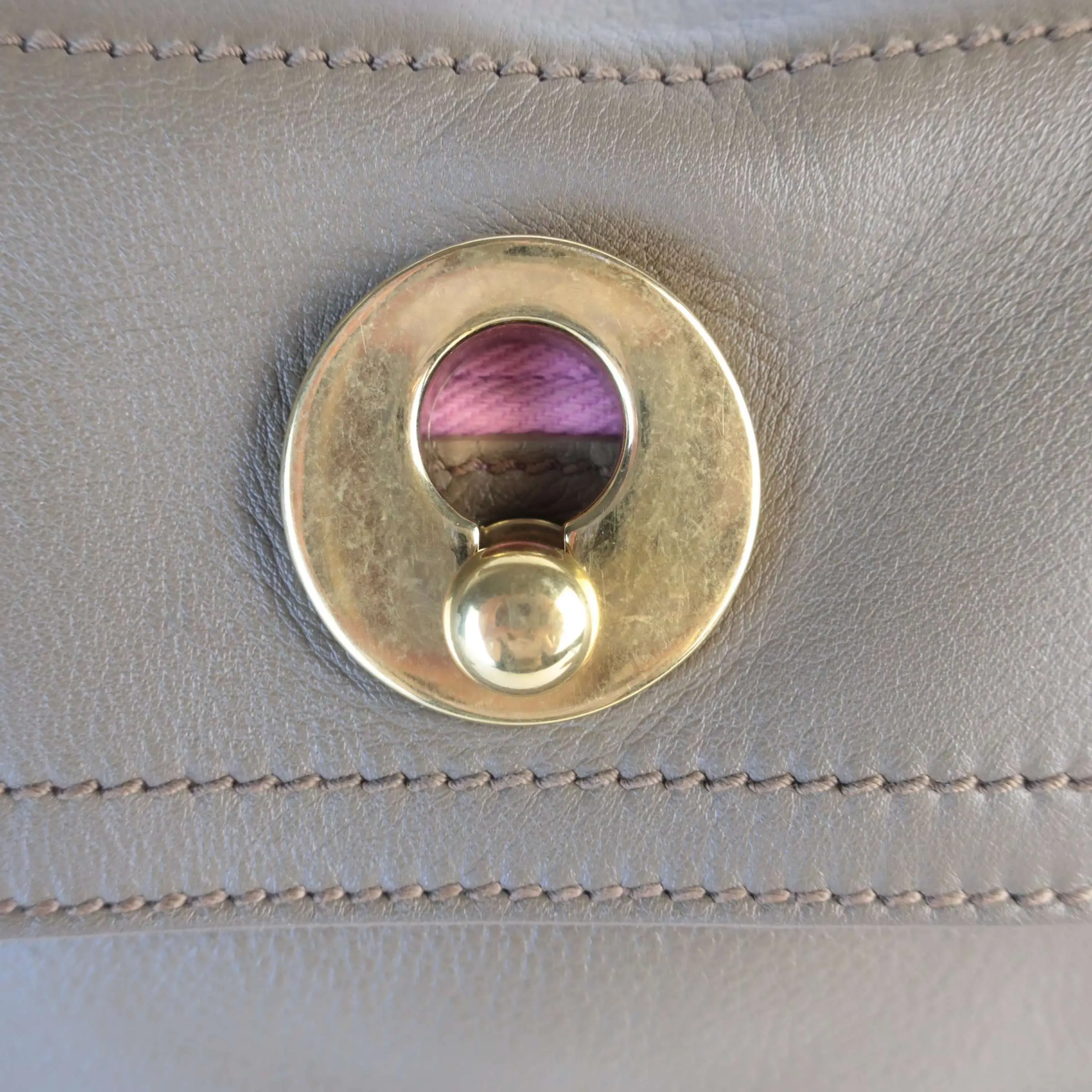 Yves Saint-Laurent Brown/Pink Muse Two Bag - Image 10